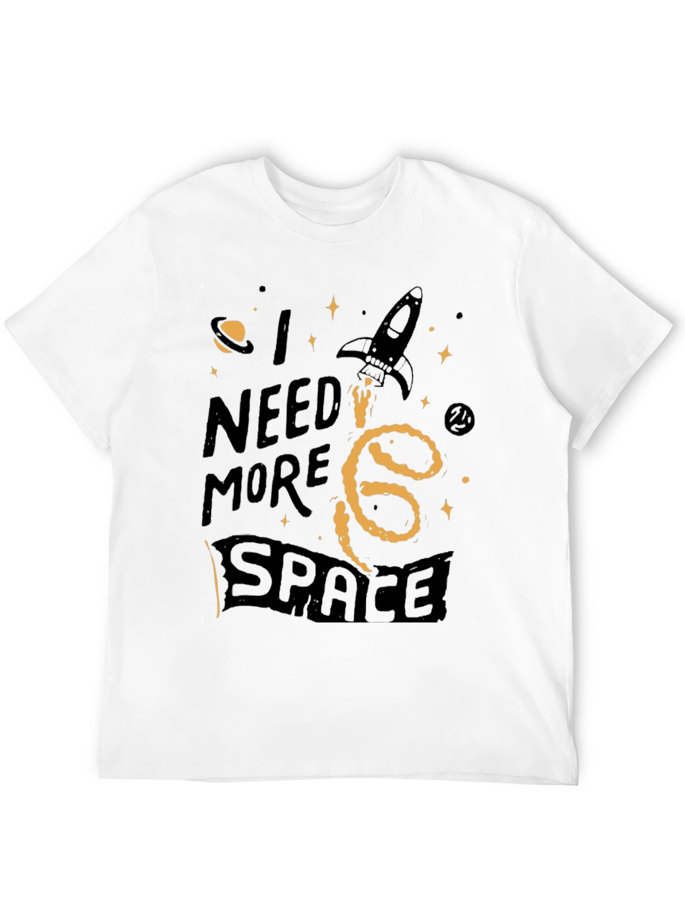 I Need More Space Graphic Tee - Black