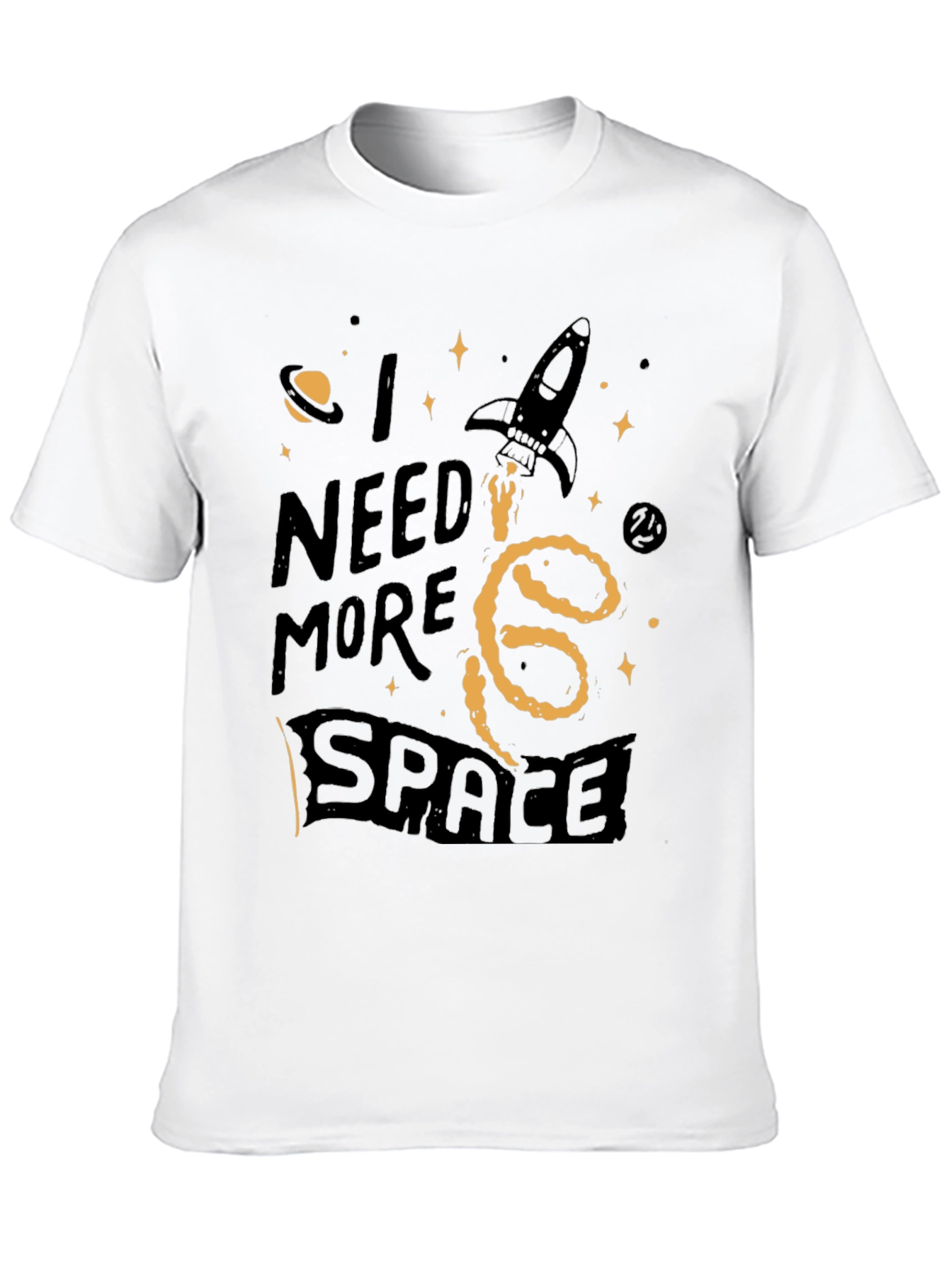 I Need More Space Graphic Tee - Black