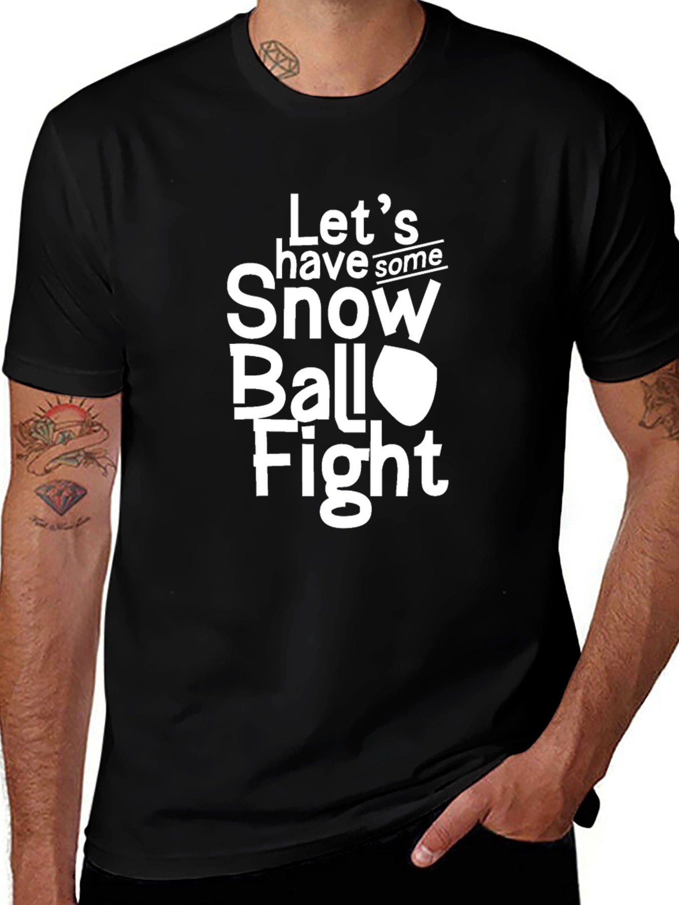 Snowball Fight T-Shirt - Funny Winter Fun