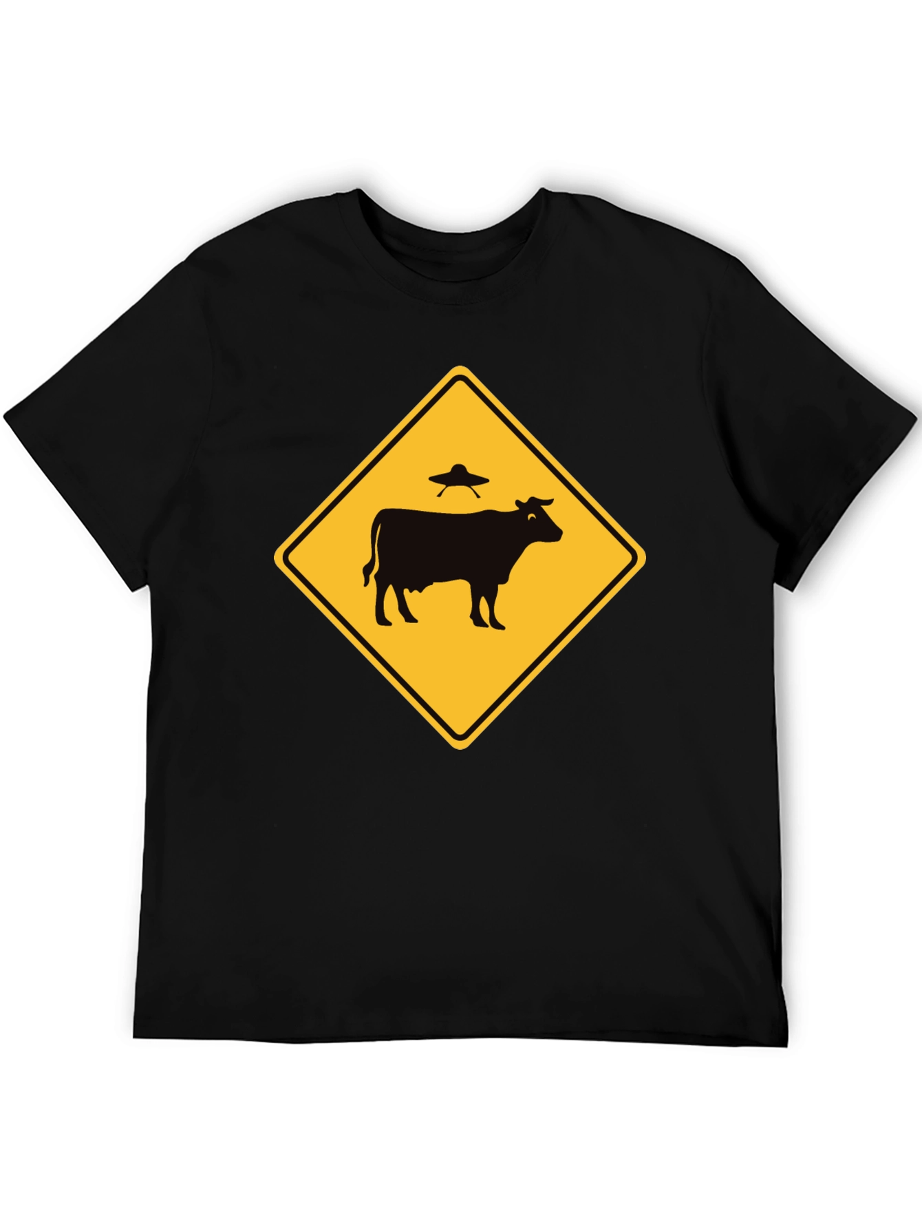 Alien Cow Abduction T-Shirt - Funny UFO Tee