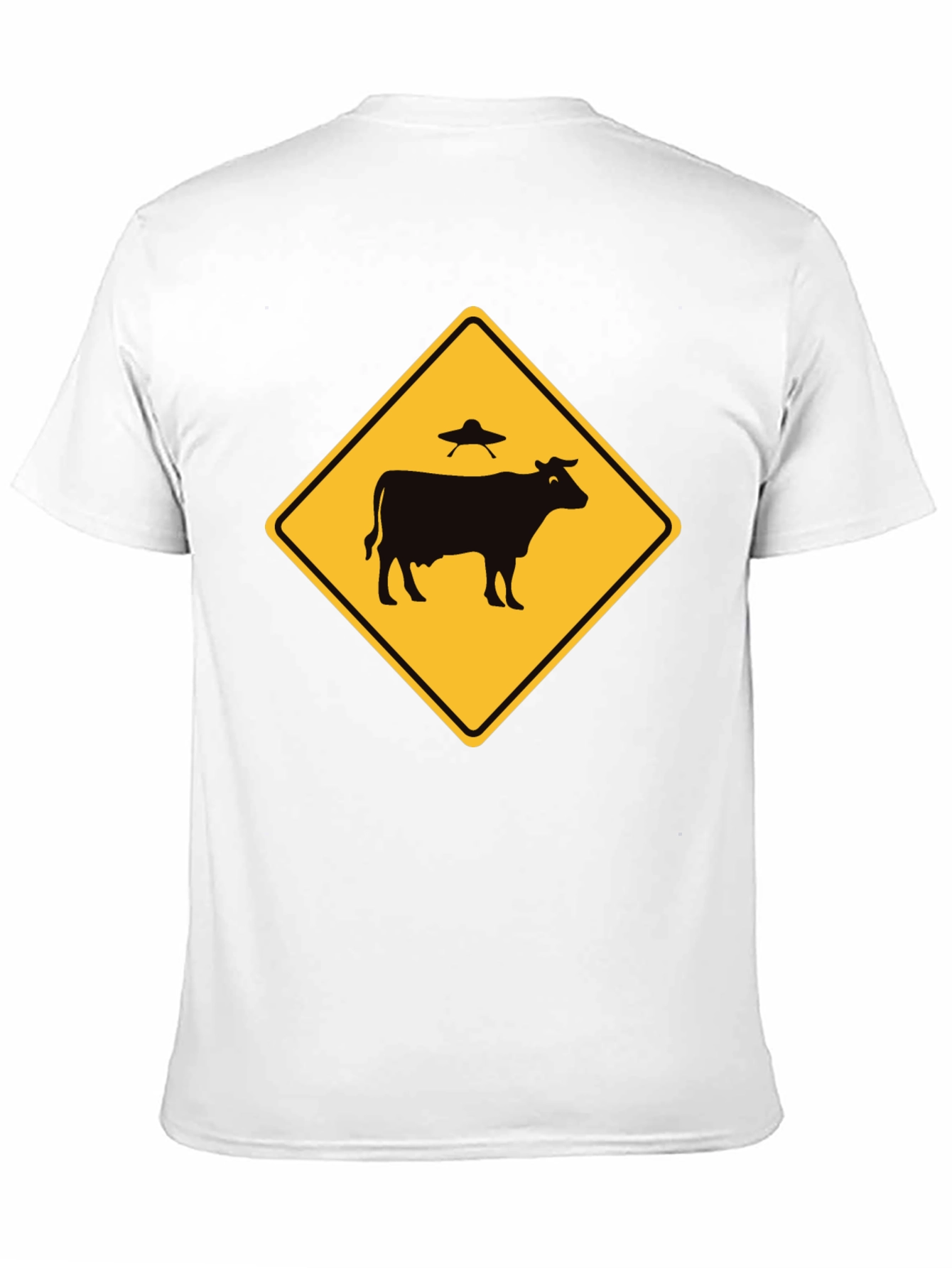 Alien Cow Abduction T-Shirt - Funny UFO Tee