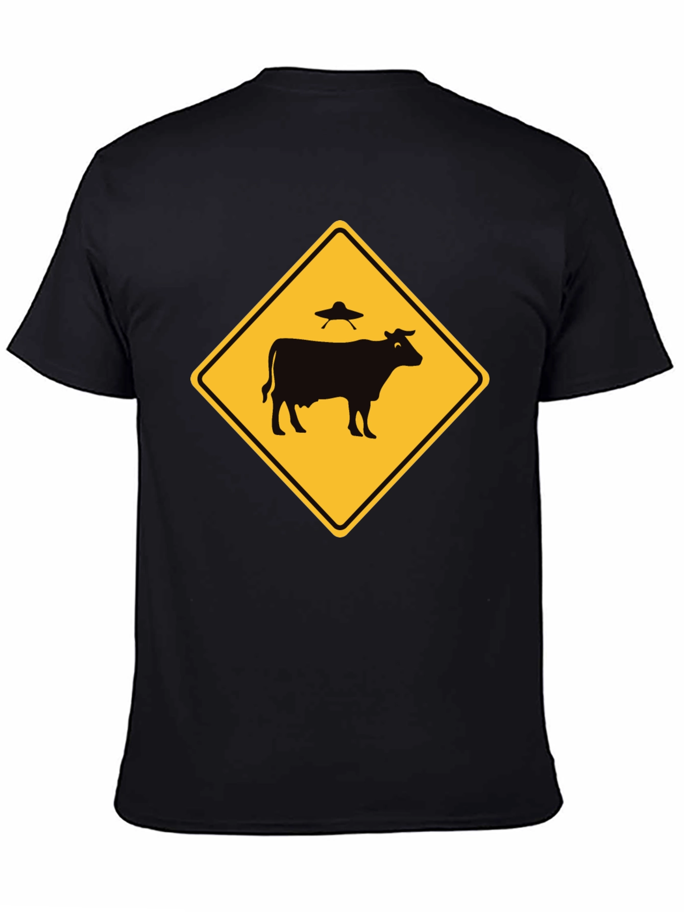 Alien Cow Abduction T-Shirt - Funny UFO Tee