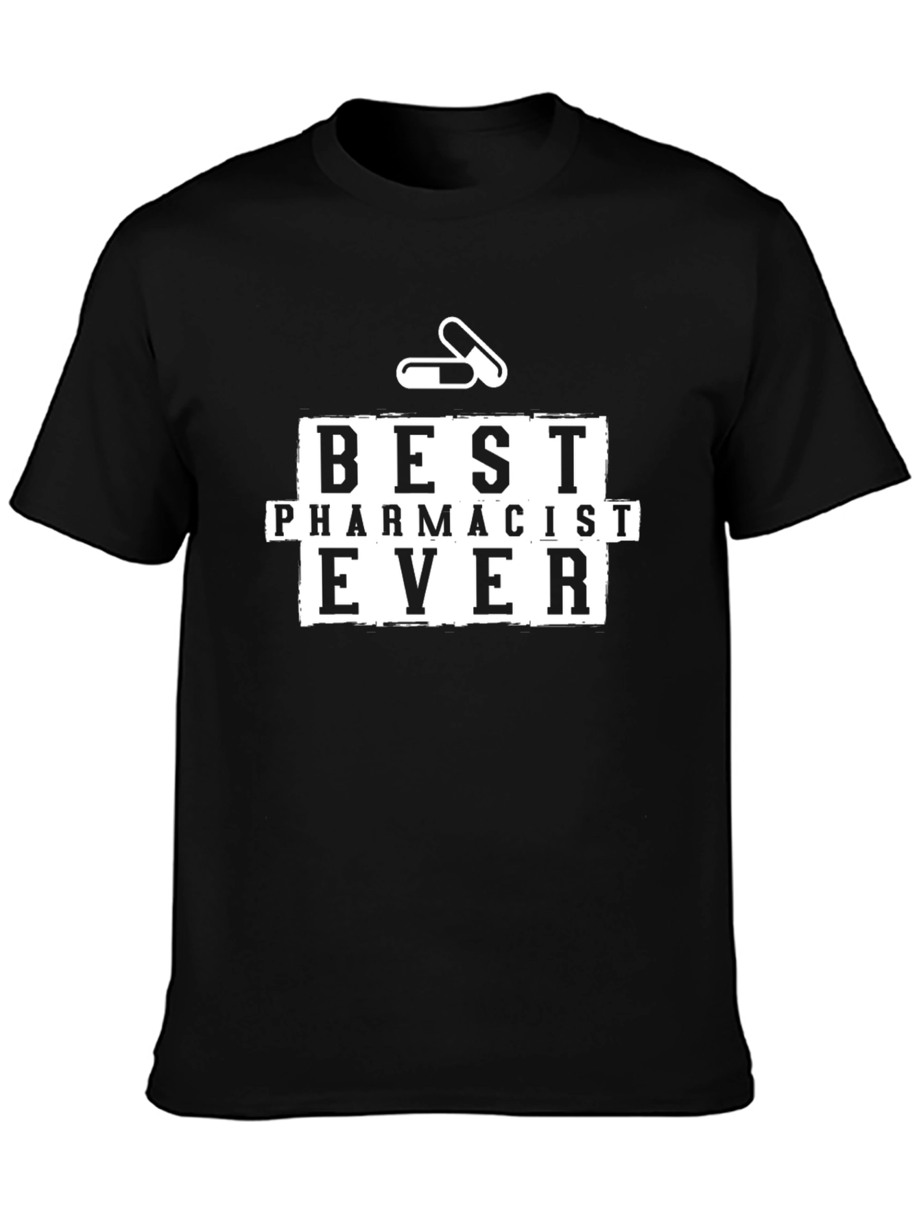 Best Pharmacist Ever Black T-Shirt - Pharmacy Gift