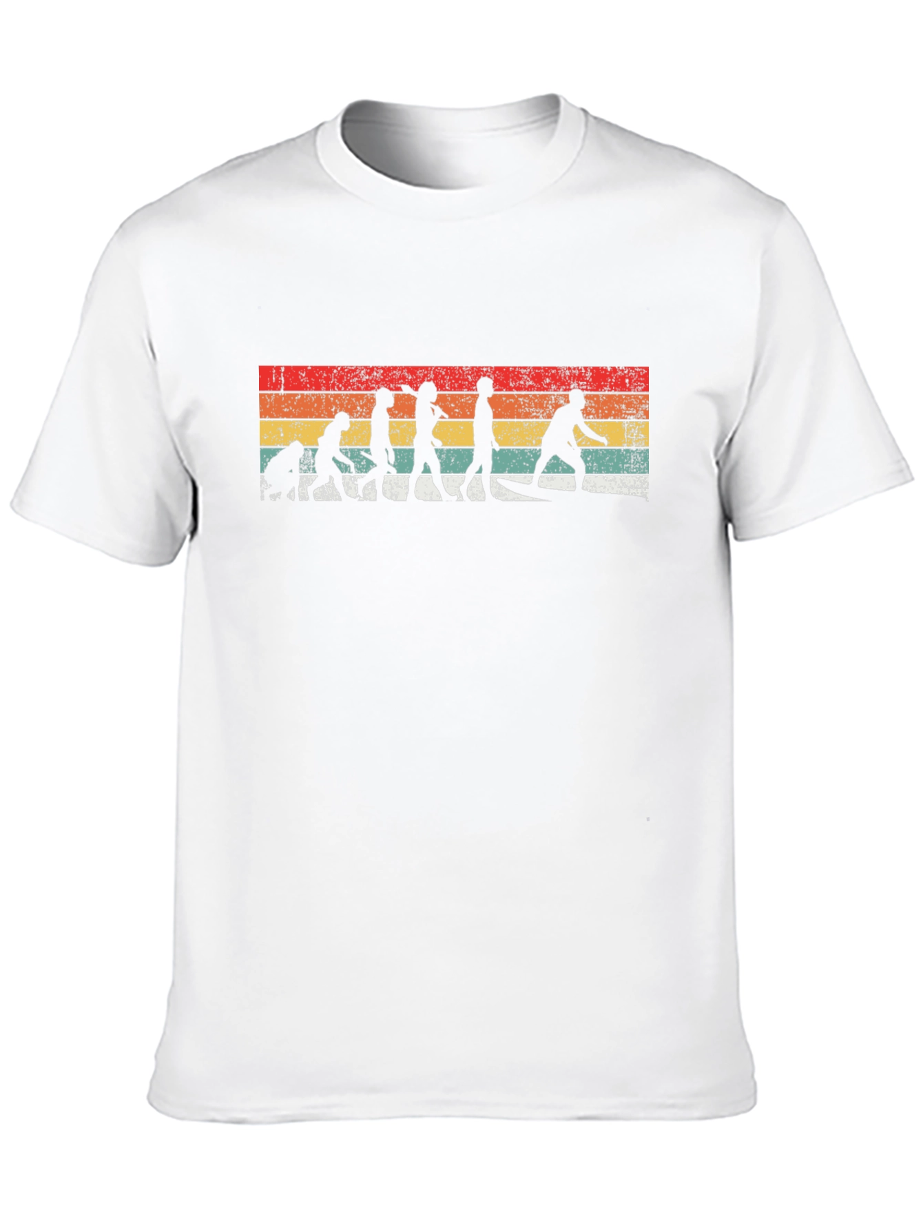 Retro Surfing Evolution Graphic Tee - Black