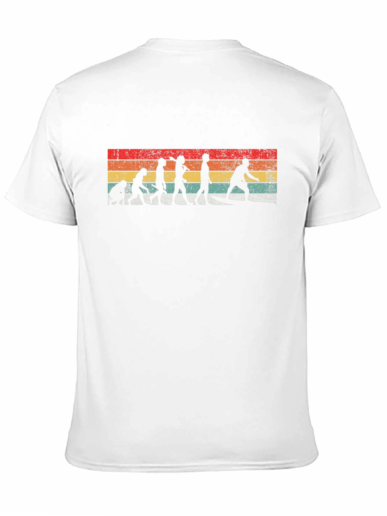 Retro Surfing Evolution Graphic Tee - Black