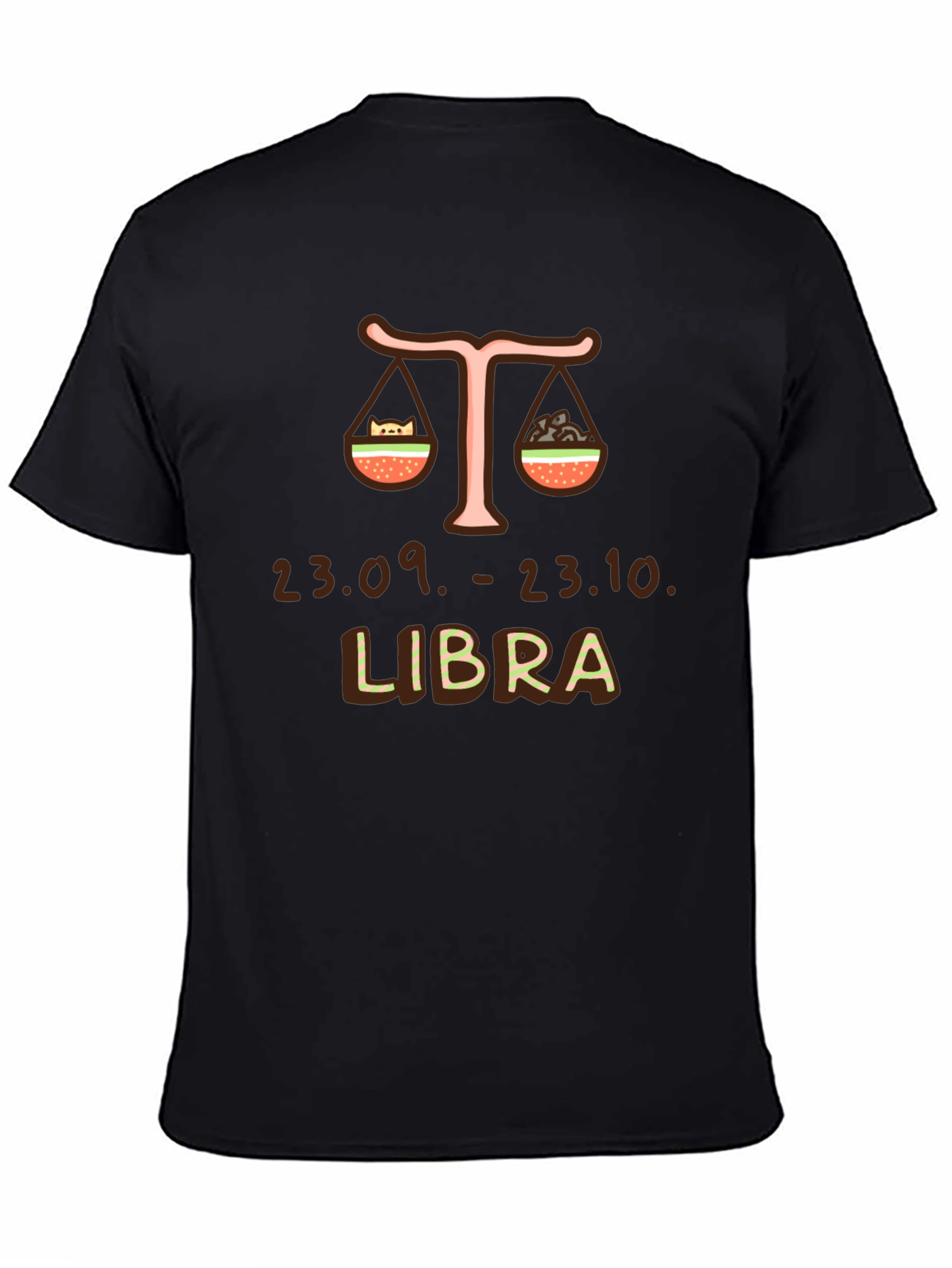 Libra Zodiac Sign Graphic T-Shirt