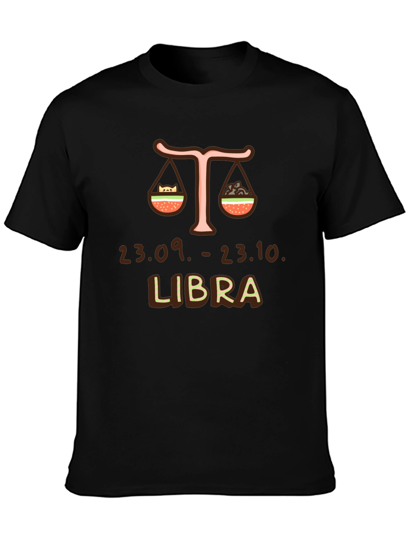Libra Zodiac Sign Graphic T-Shirt