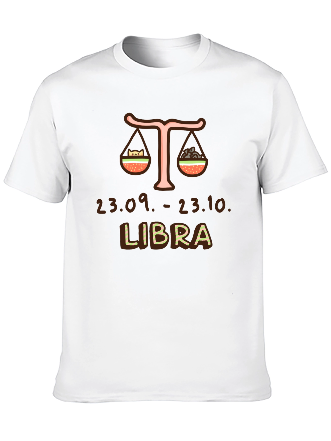Libra Zodiac Sign Graphic T-Shirt