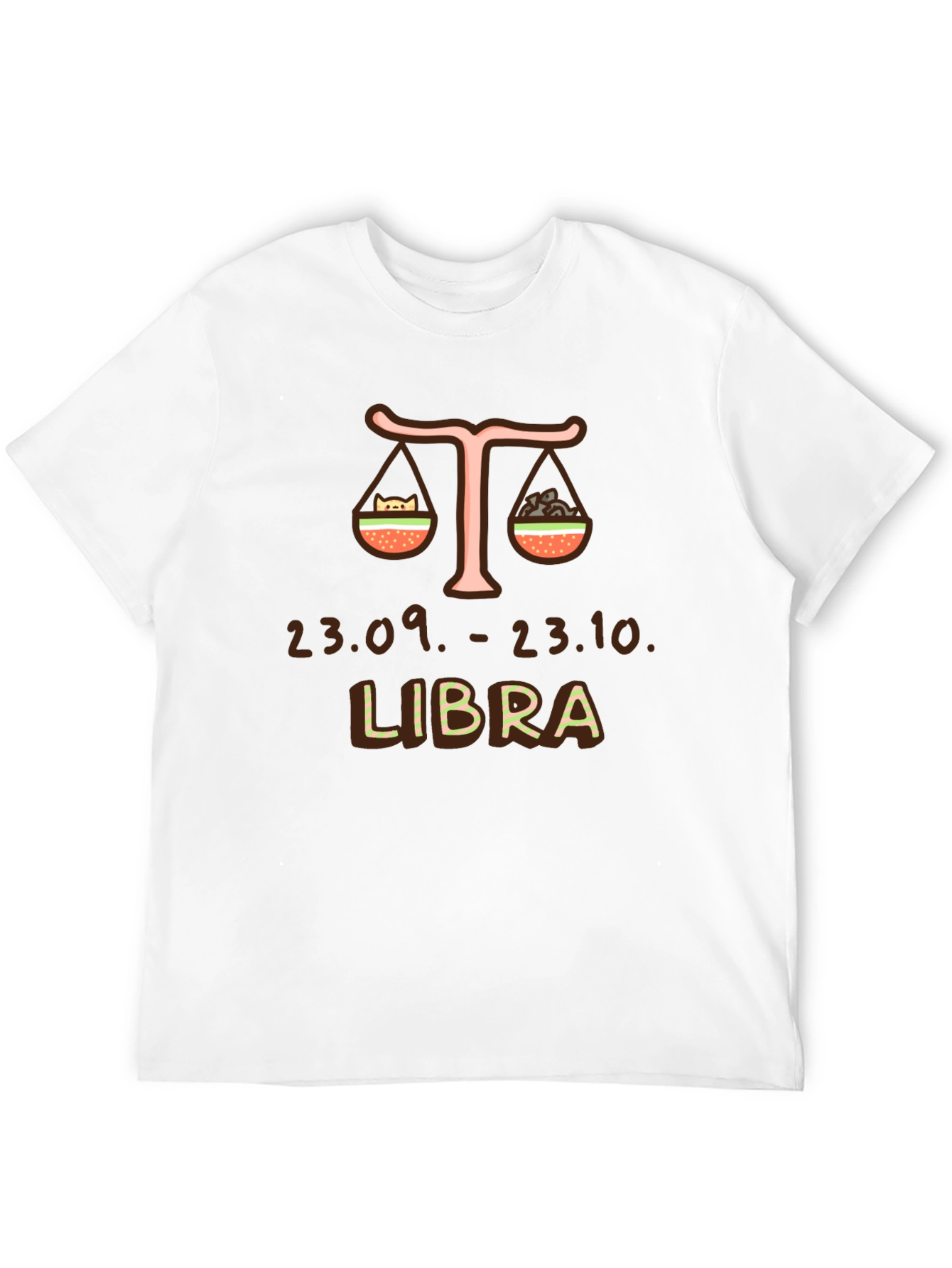 Libra Zodiac Sign Graphic T-Shirt