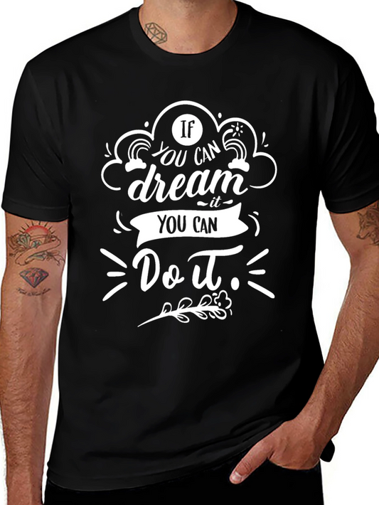 Dream It Do It Black Graphic Tee