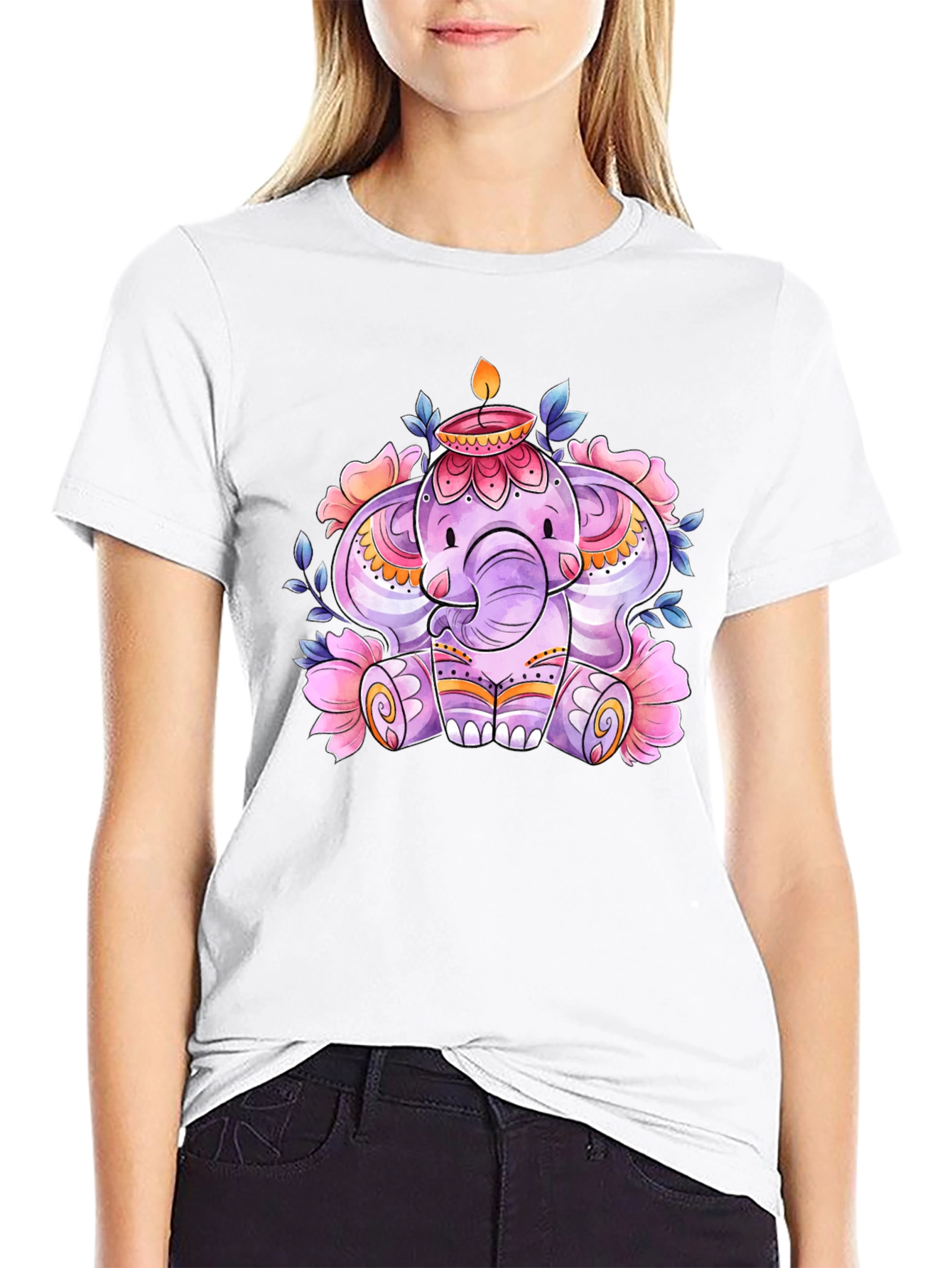Elephant & Candle Graphic Tee