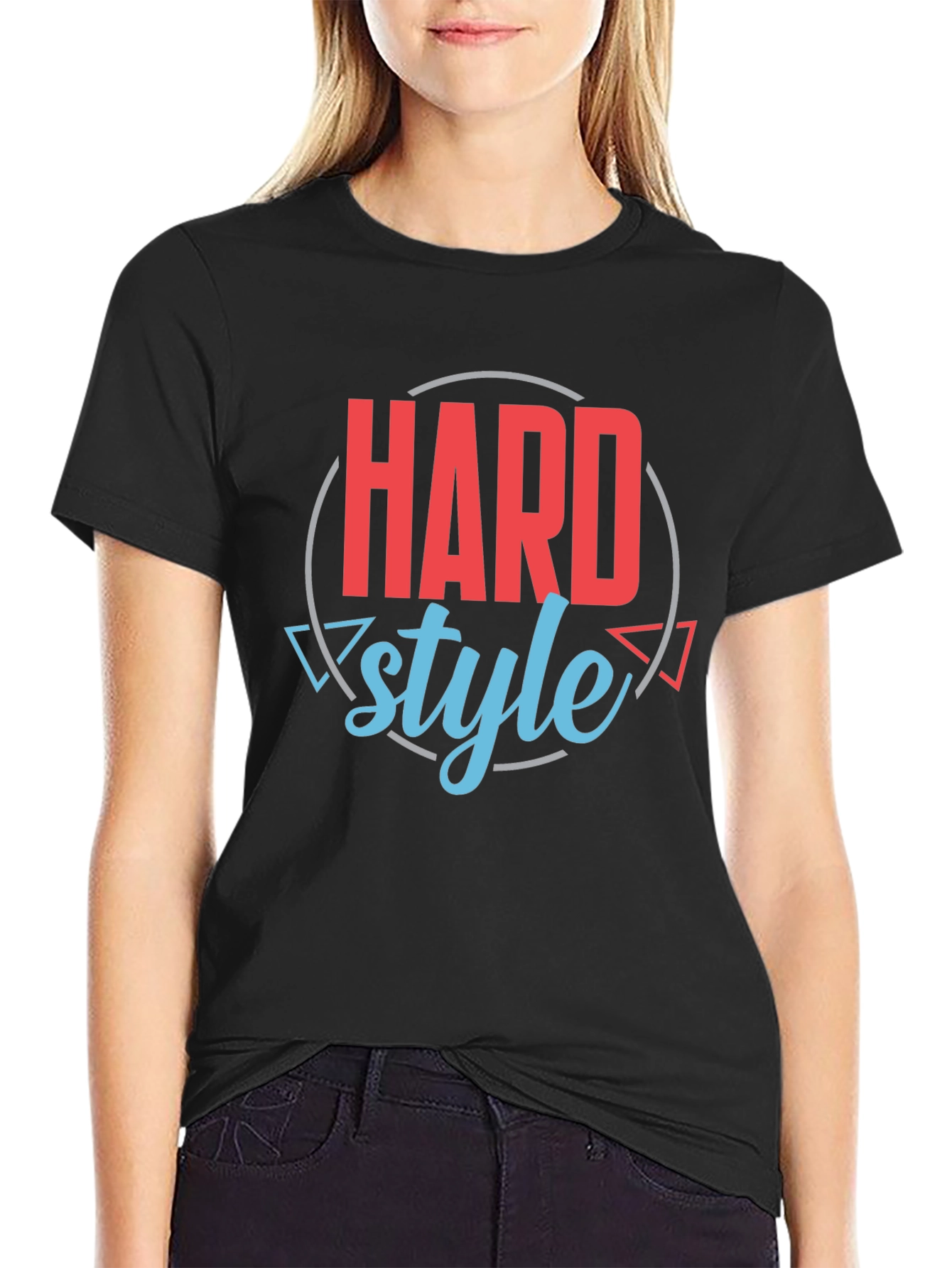 Hardstyle Graphic Print Black T-Shirt