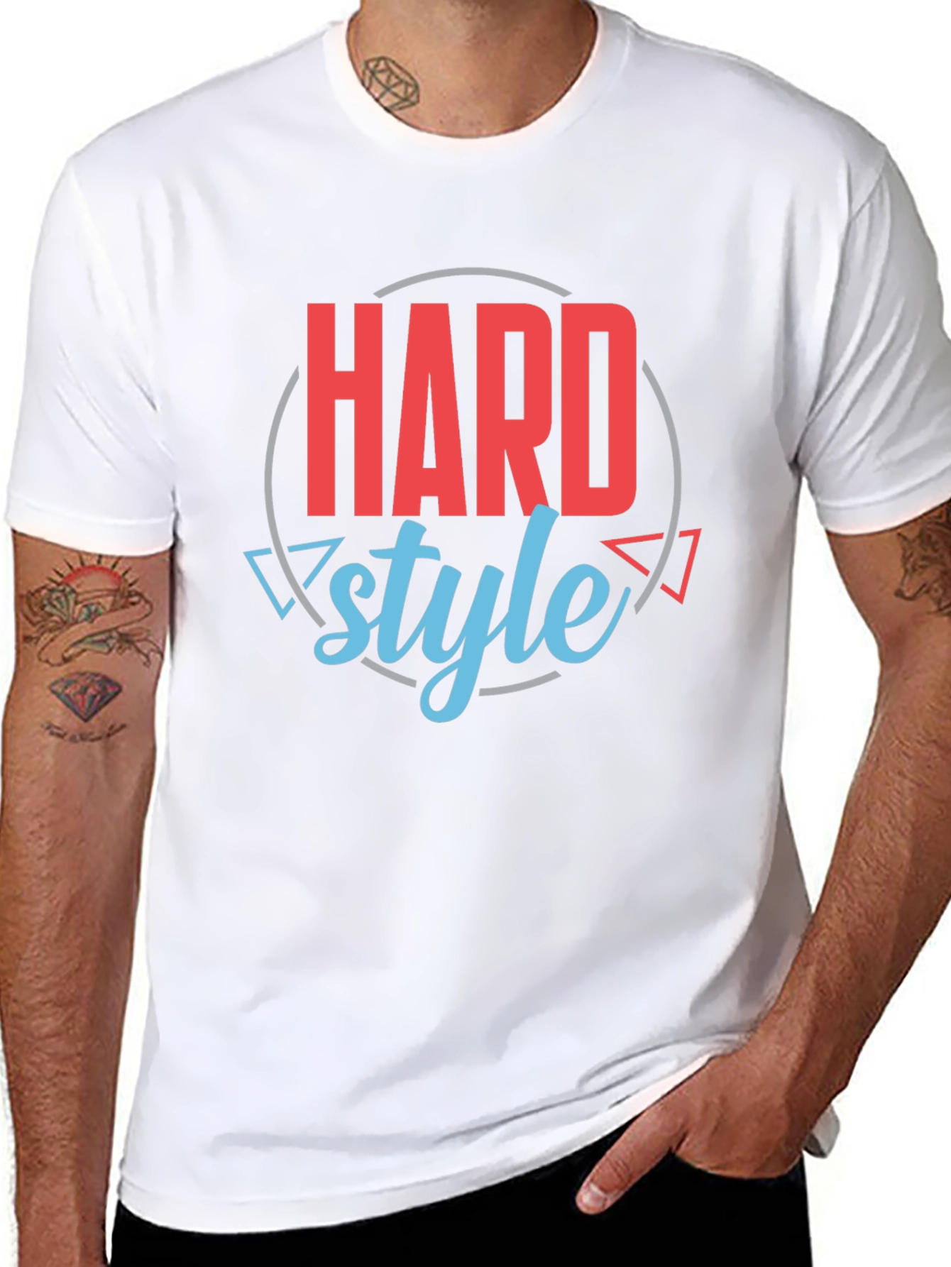 Hardstyle Graphic Print Black T-Shirt