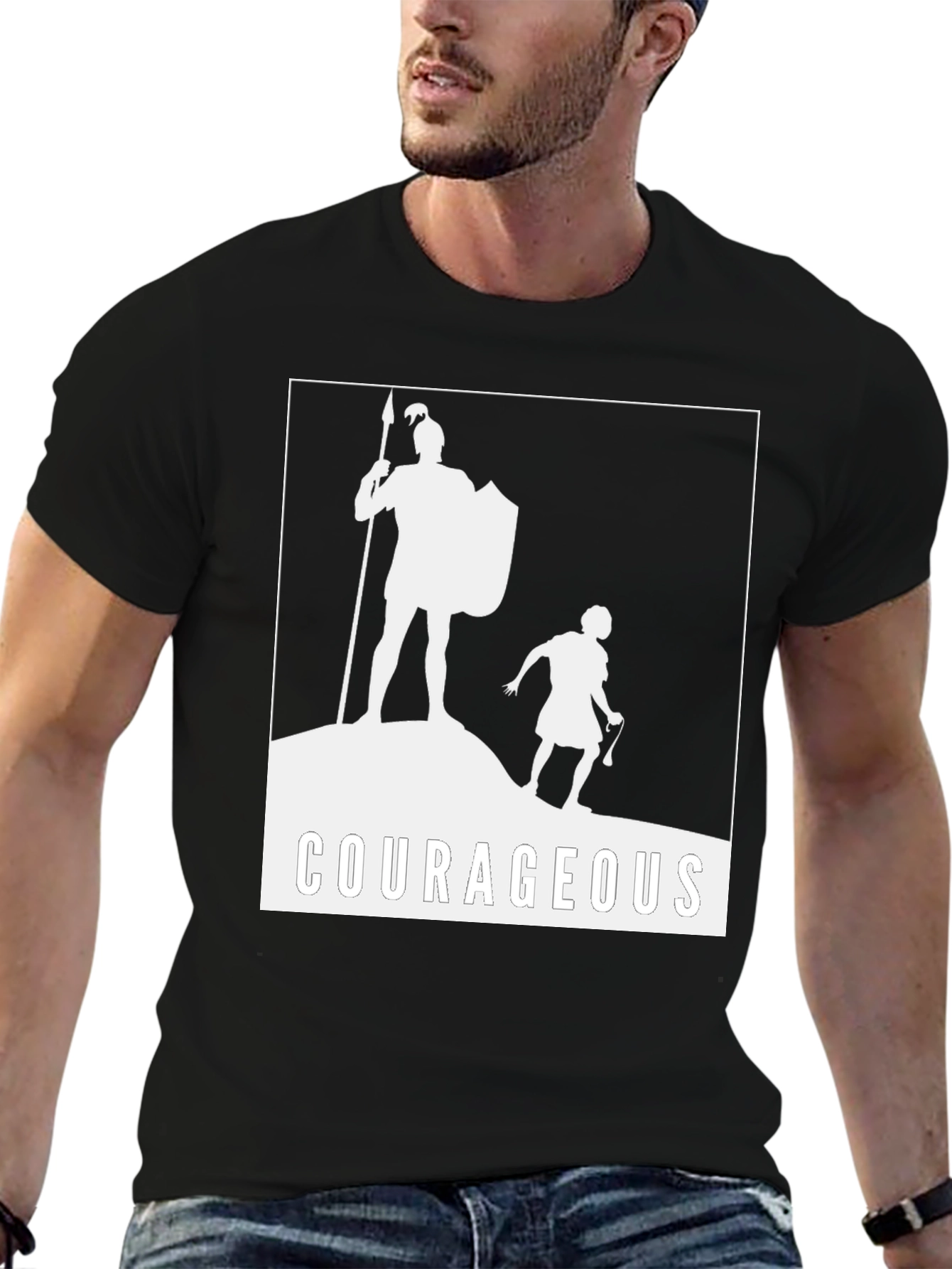 Courageous David and Goliath Graphic Tee