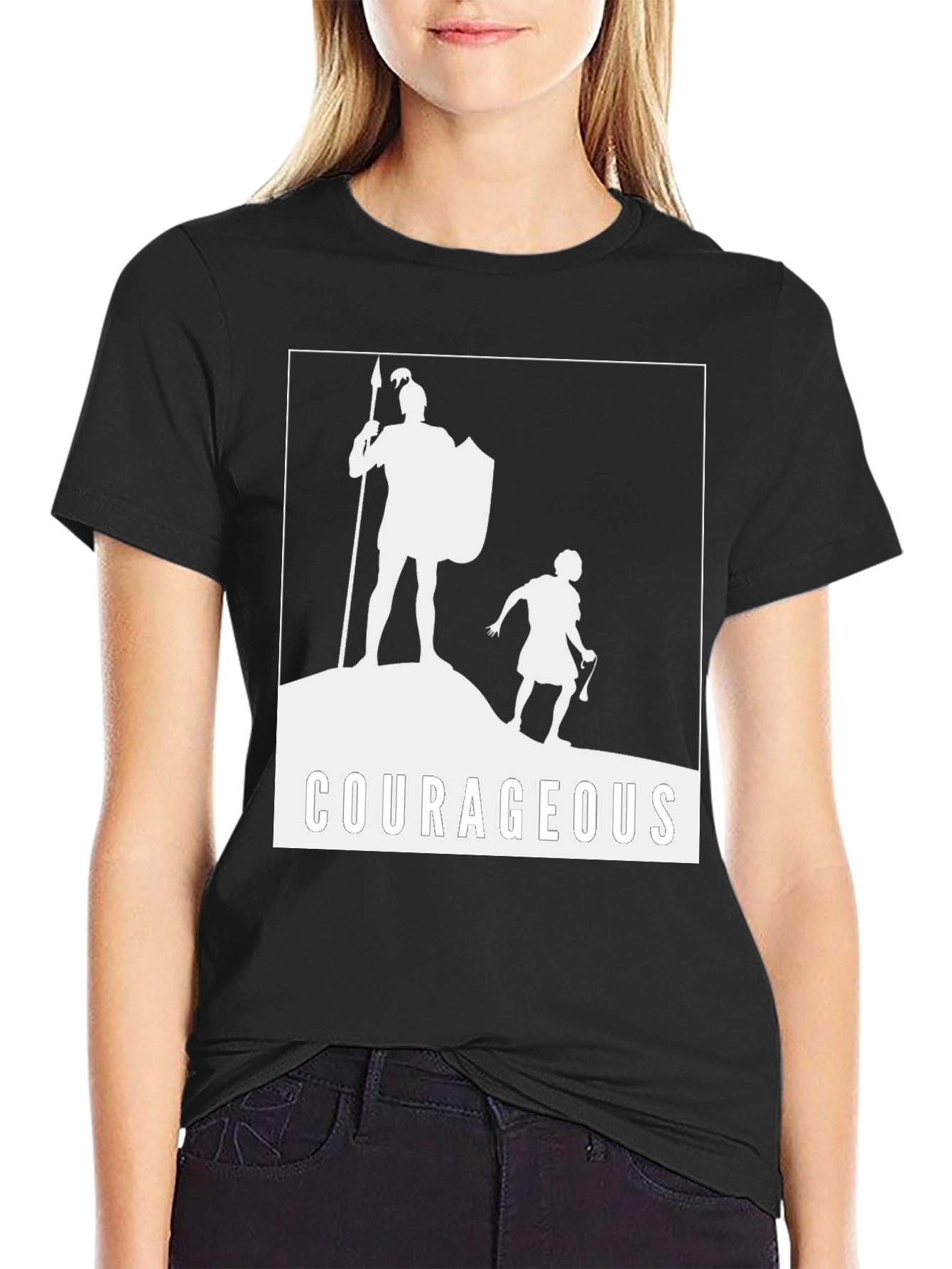 Courageous David and Goliath Graphic Tee