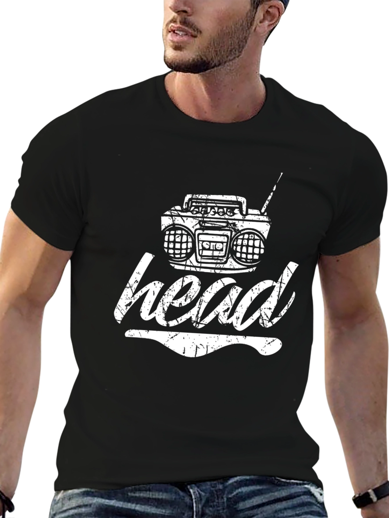 Retro Boombox Graphic T-Shirt