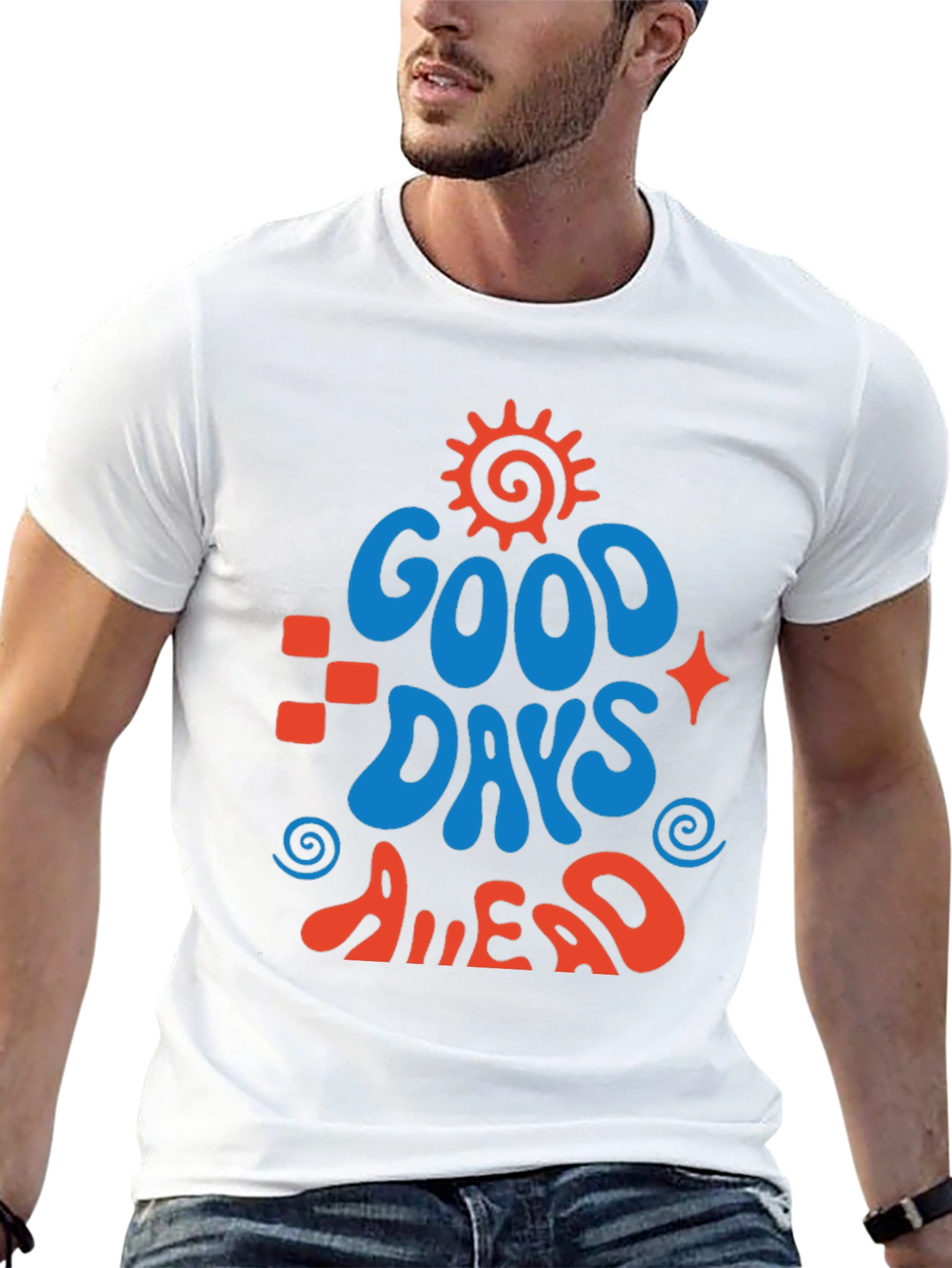 Good Days Ahead Graphic Tee - Retro Style