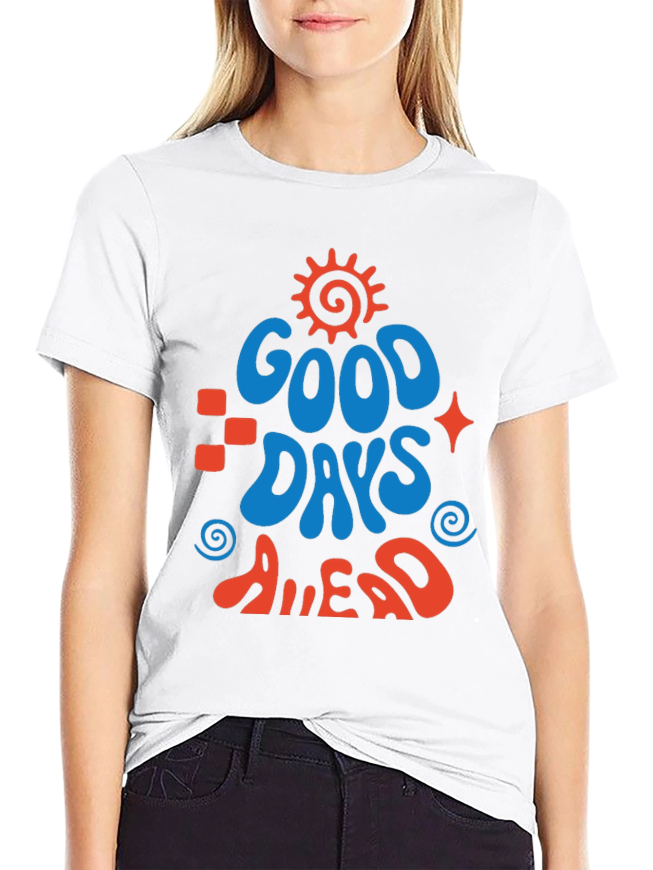 Good Days Ahead Graphic Tee - Retro Style