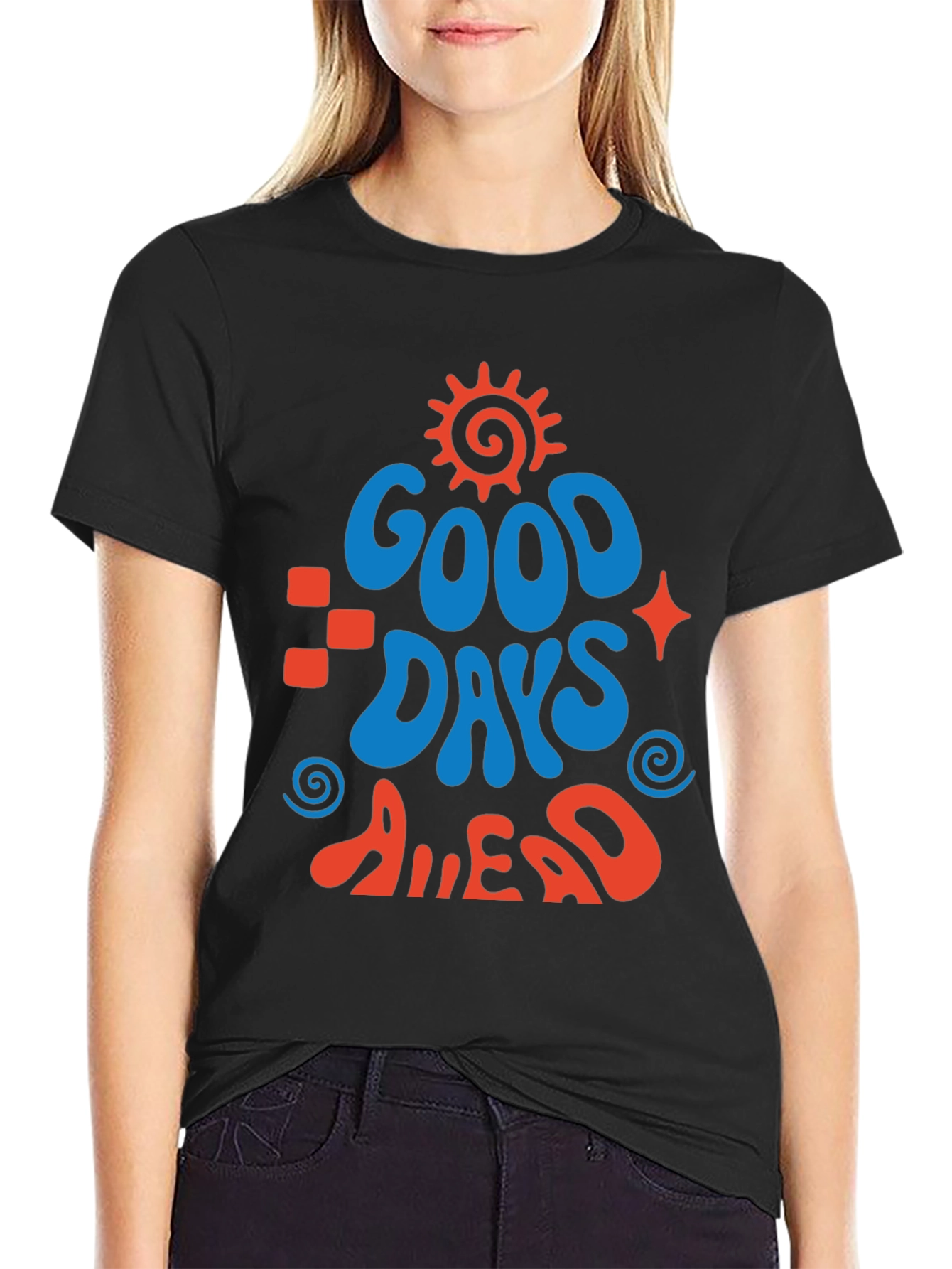 Good Days Ahead Graphic Tee - Retro Style