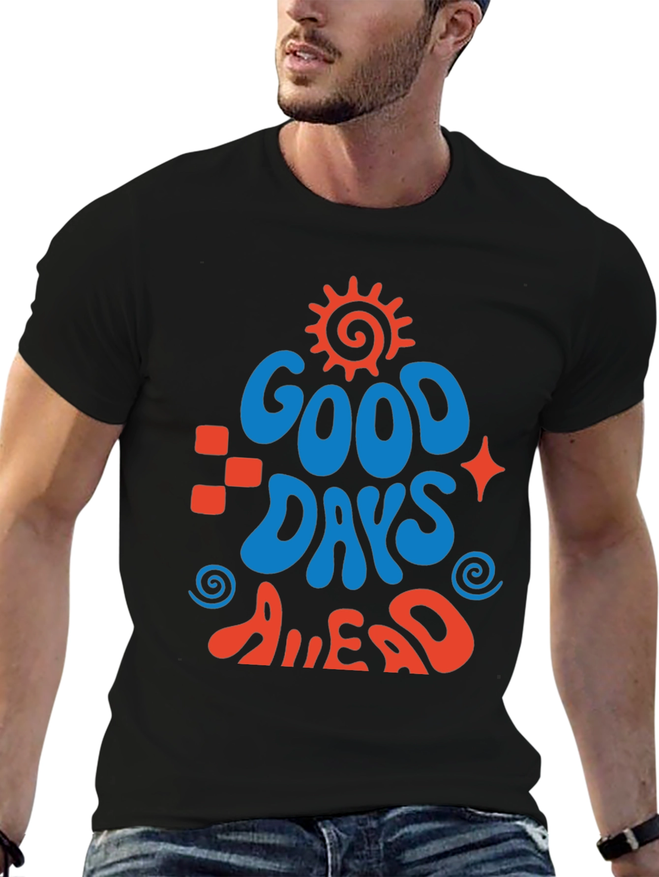 Good Days Ahead Graphic Tee - Retro Style