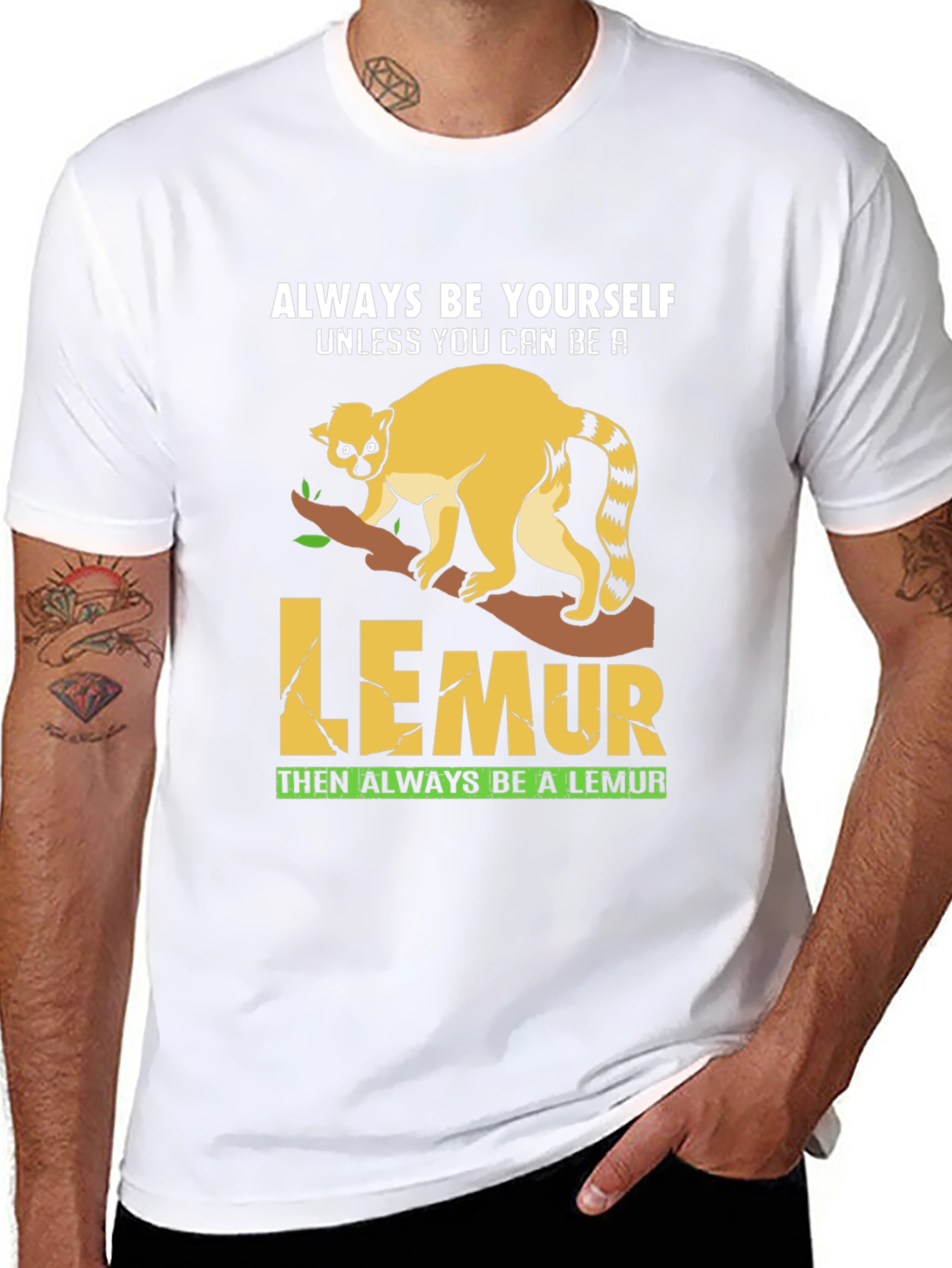 Always Be Yourself Lemur Graphic Tee