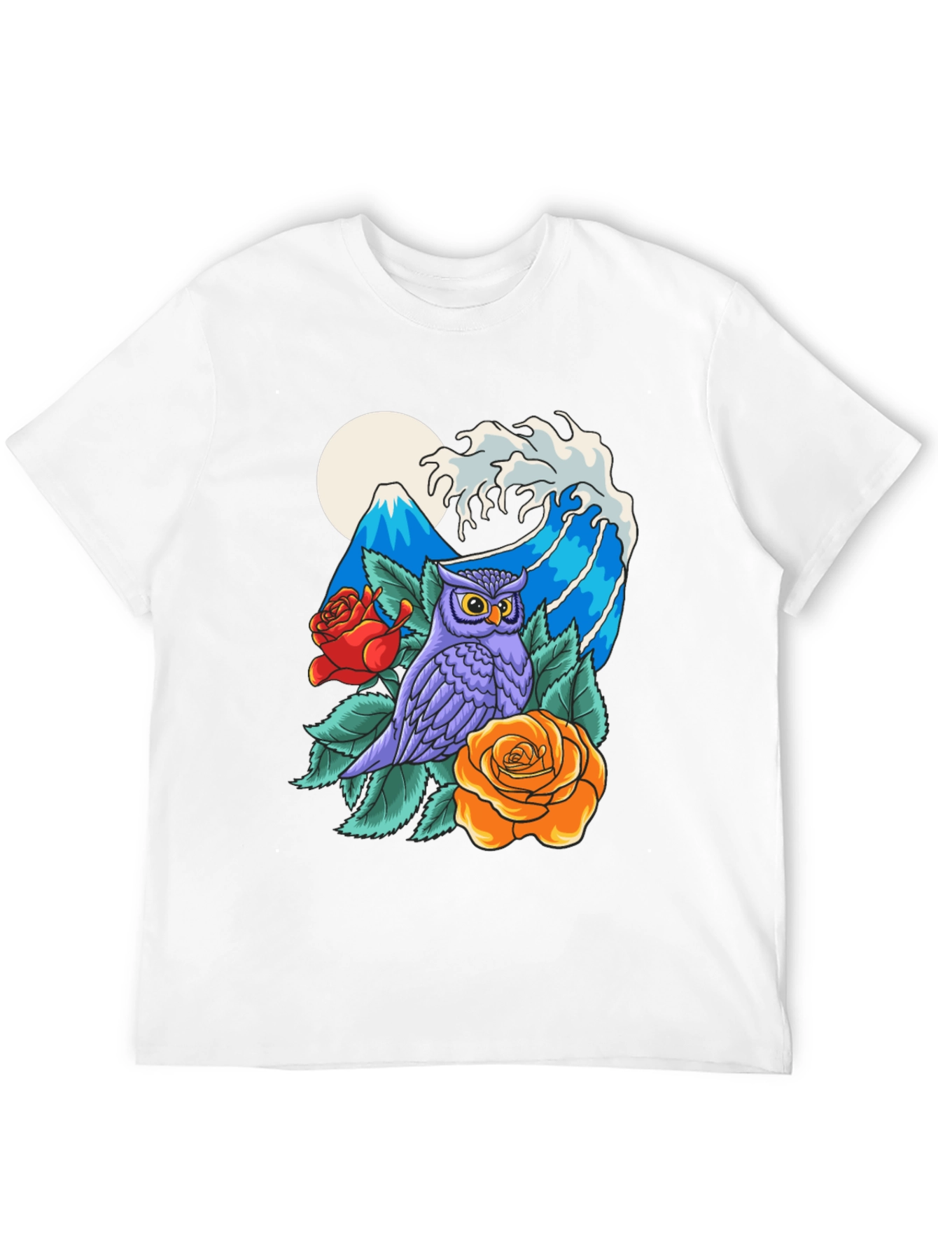 Owl Mountain Wave Graphic Tee