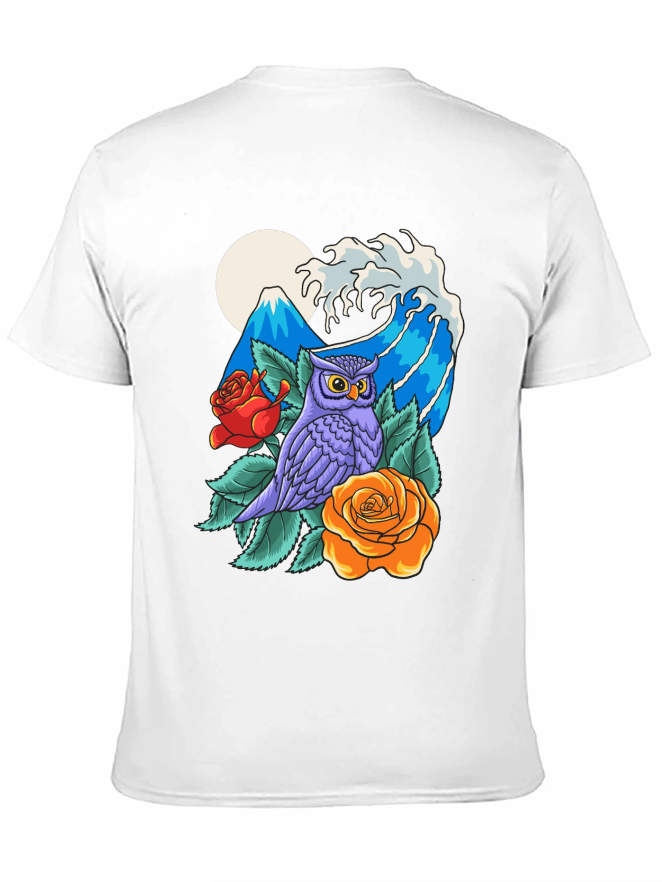 Owl Mountain Wave Graphic Tee