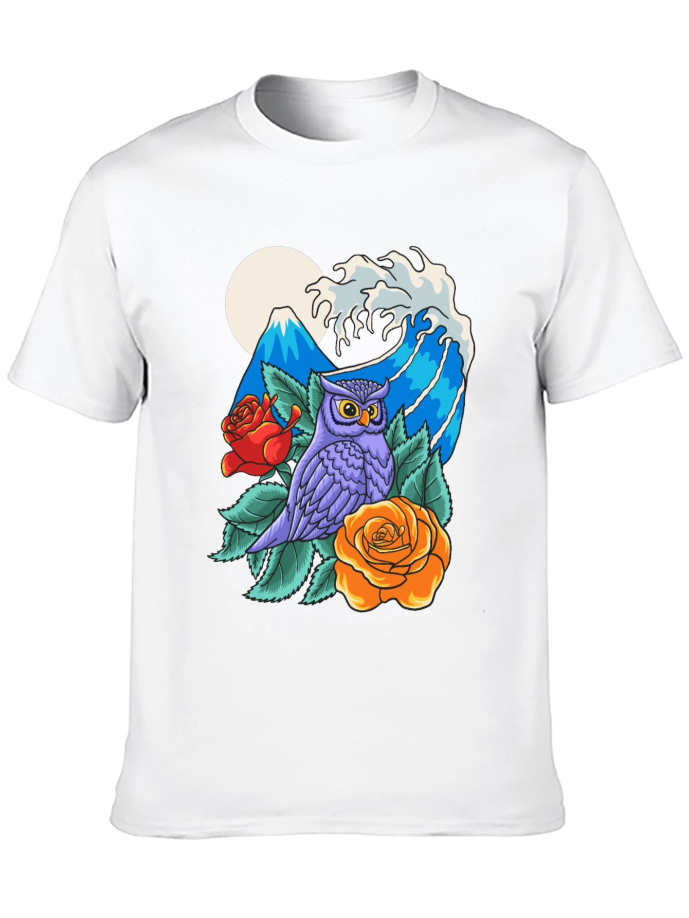 Owl Mountain Wave Graphic Tee
