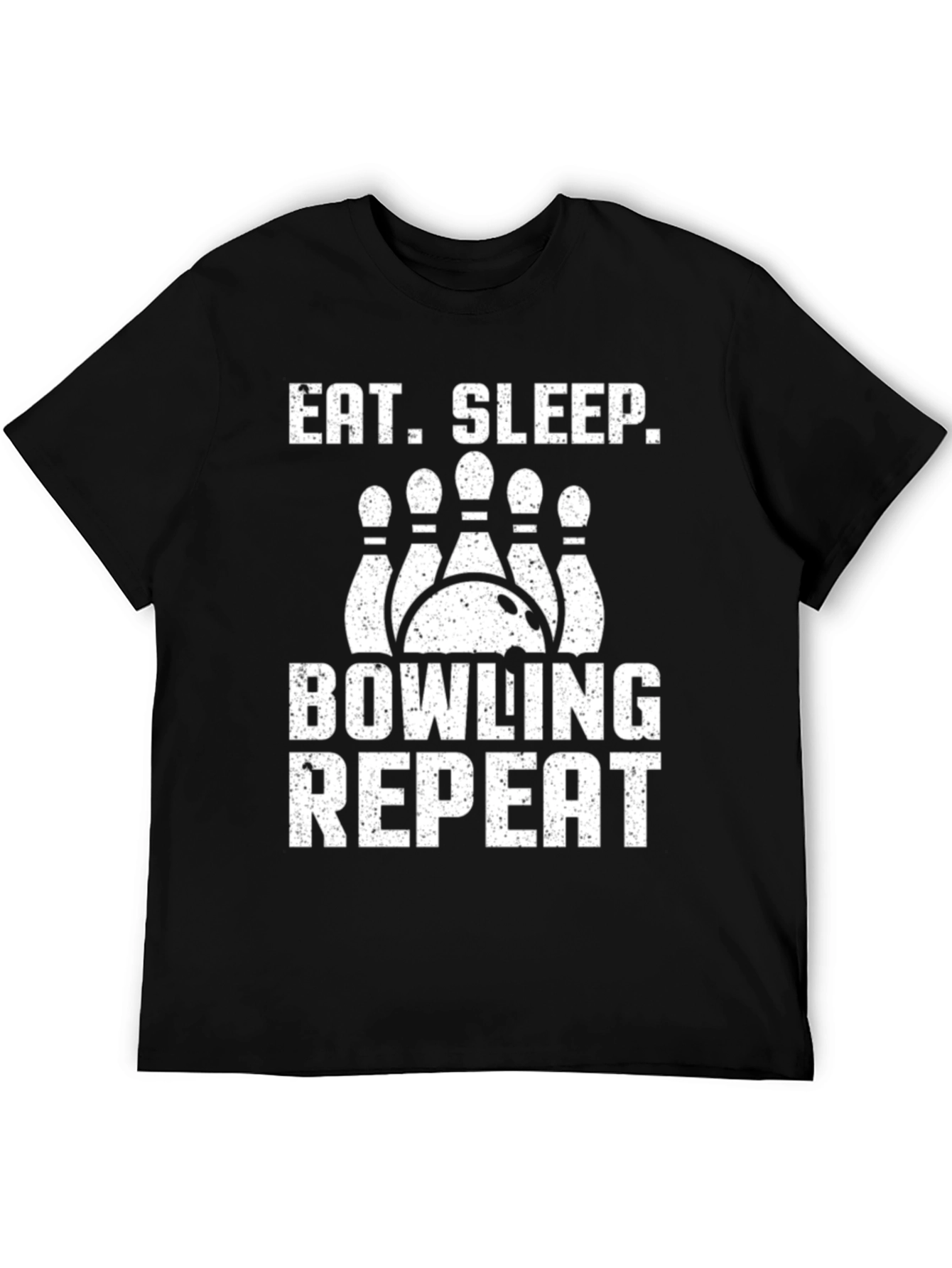 Eat Sleep Bowling Repeat Graphic Tee