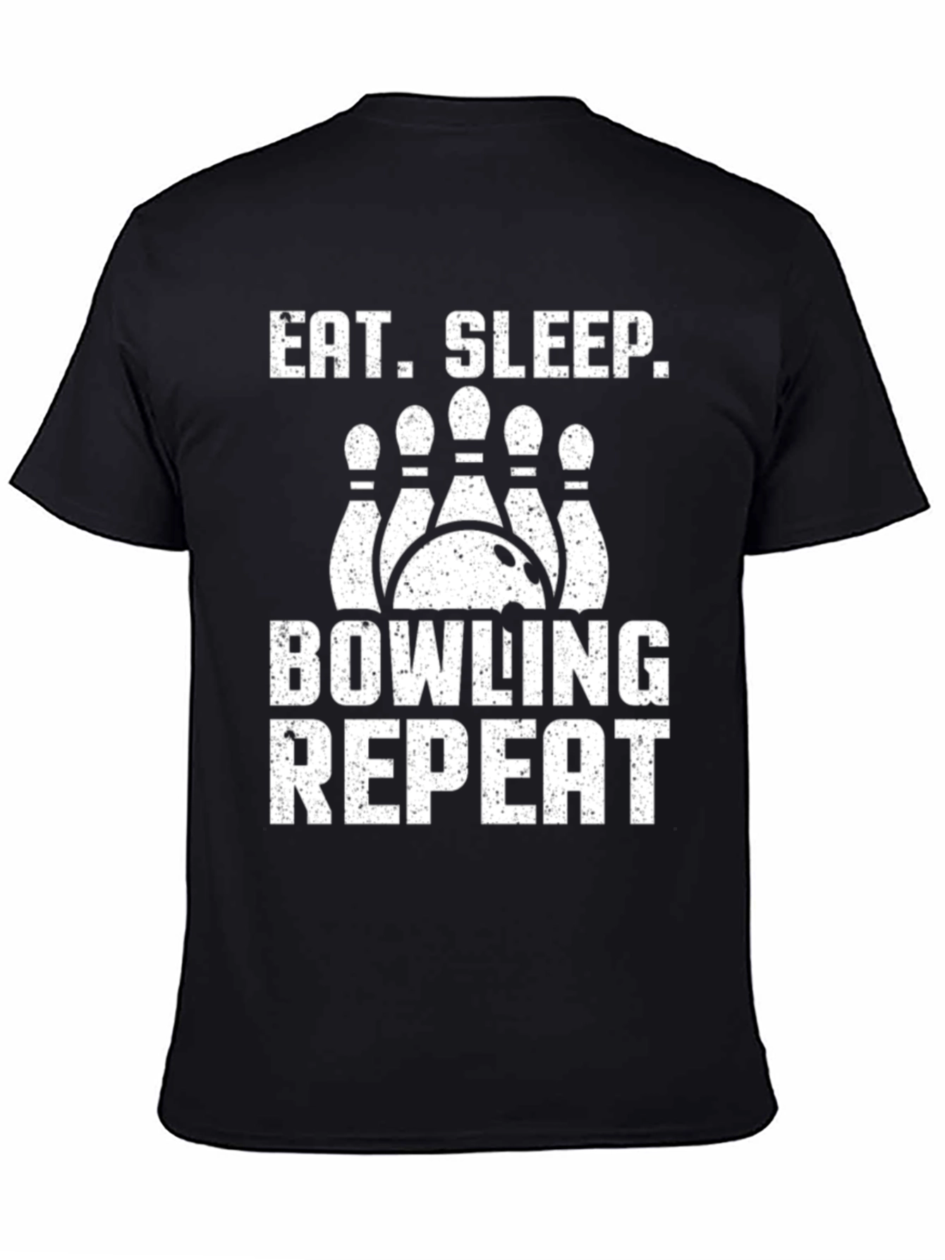 Eat Sleep Bowling Repeat Graphic Tee