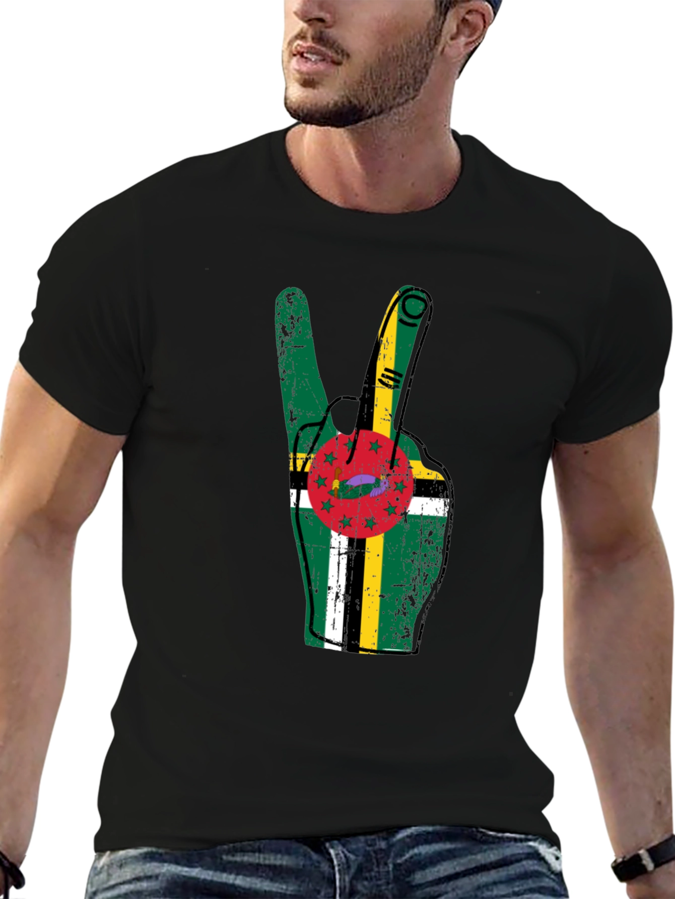 Dominica Peace Sign T-Shirt