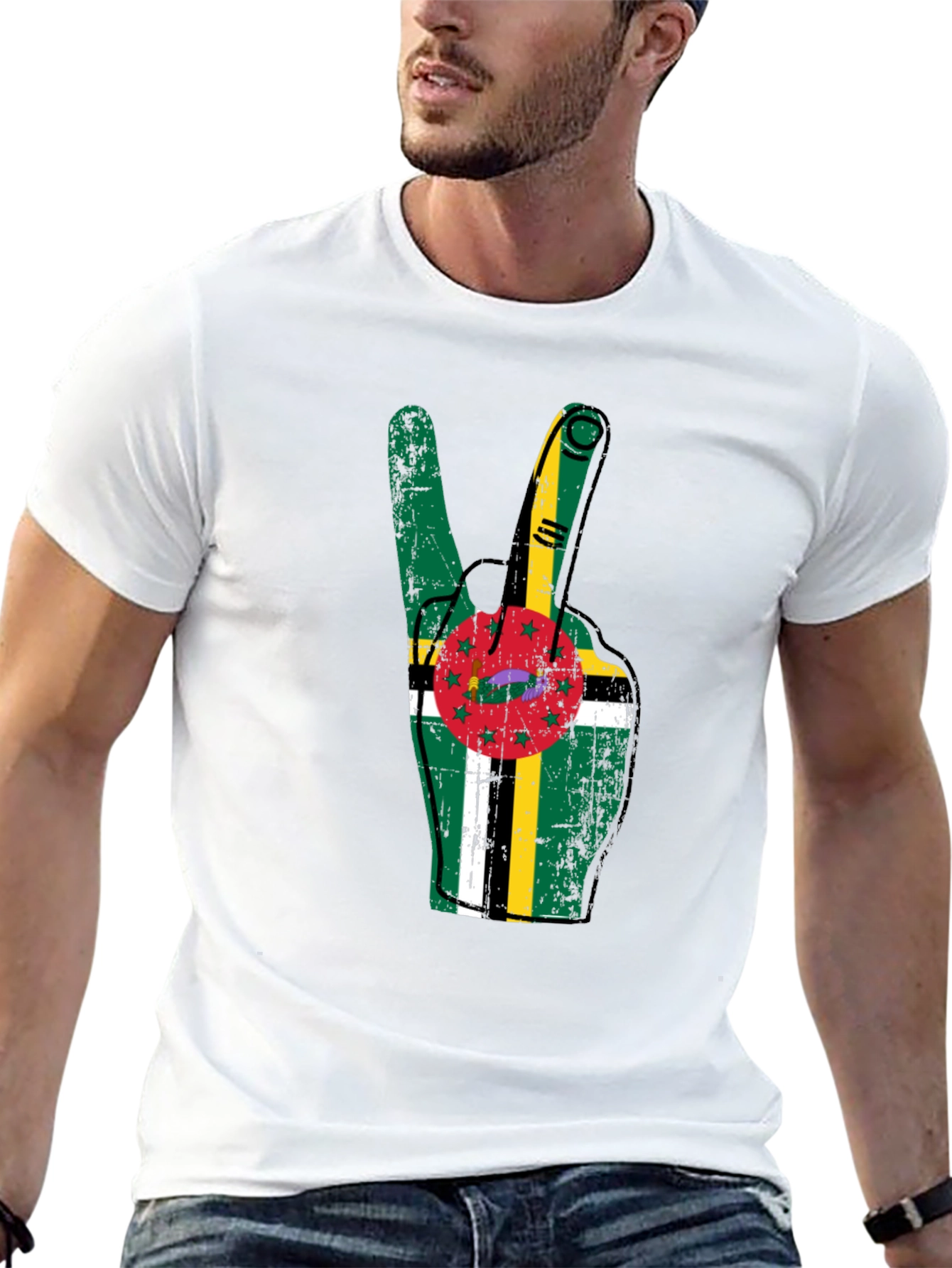 Dominica Peace Sign T-Shirt
