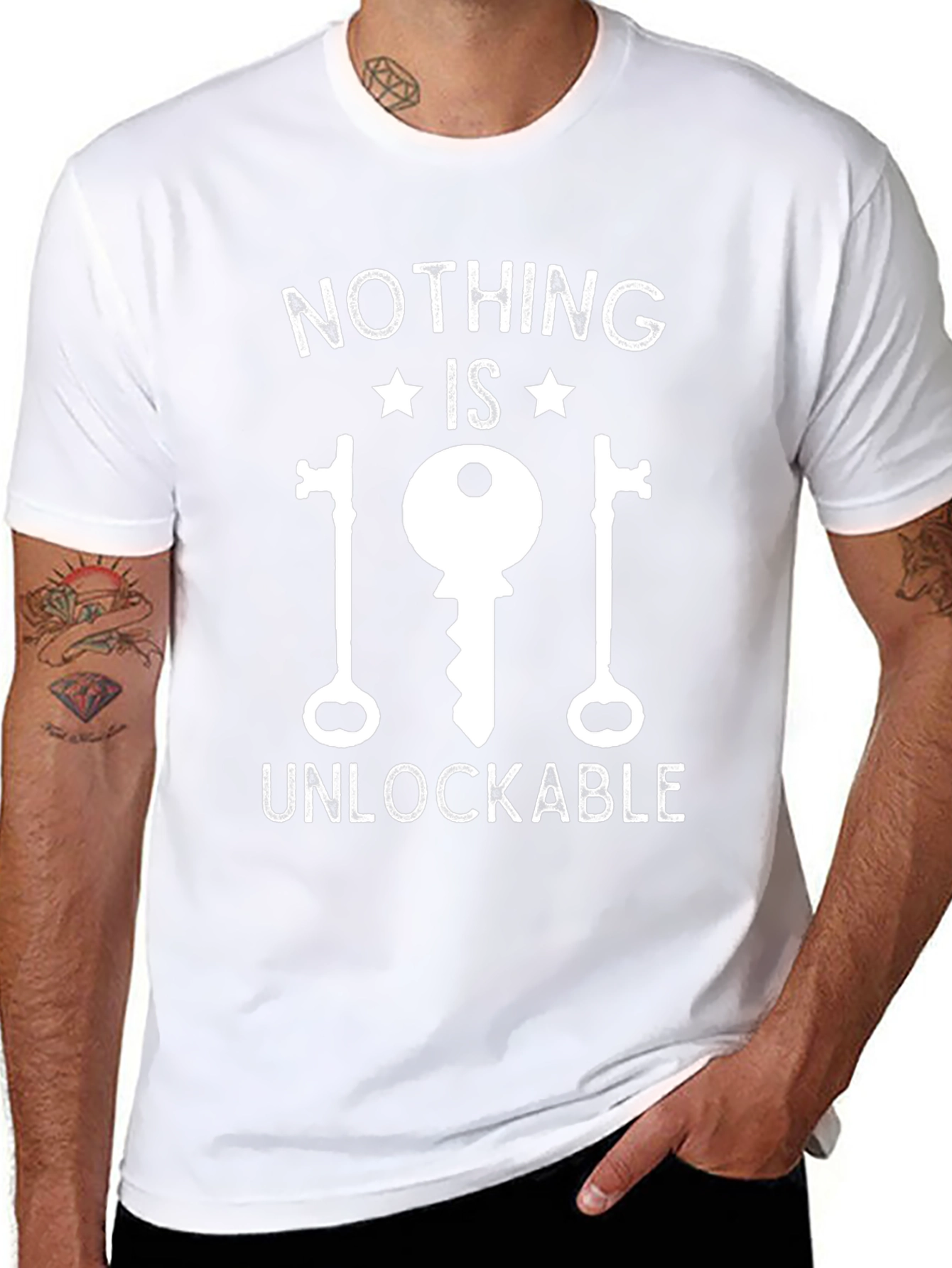 Nothing Is Unlockable T-Shirt - Key Design