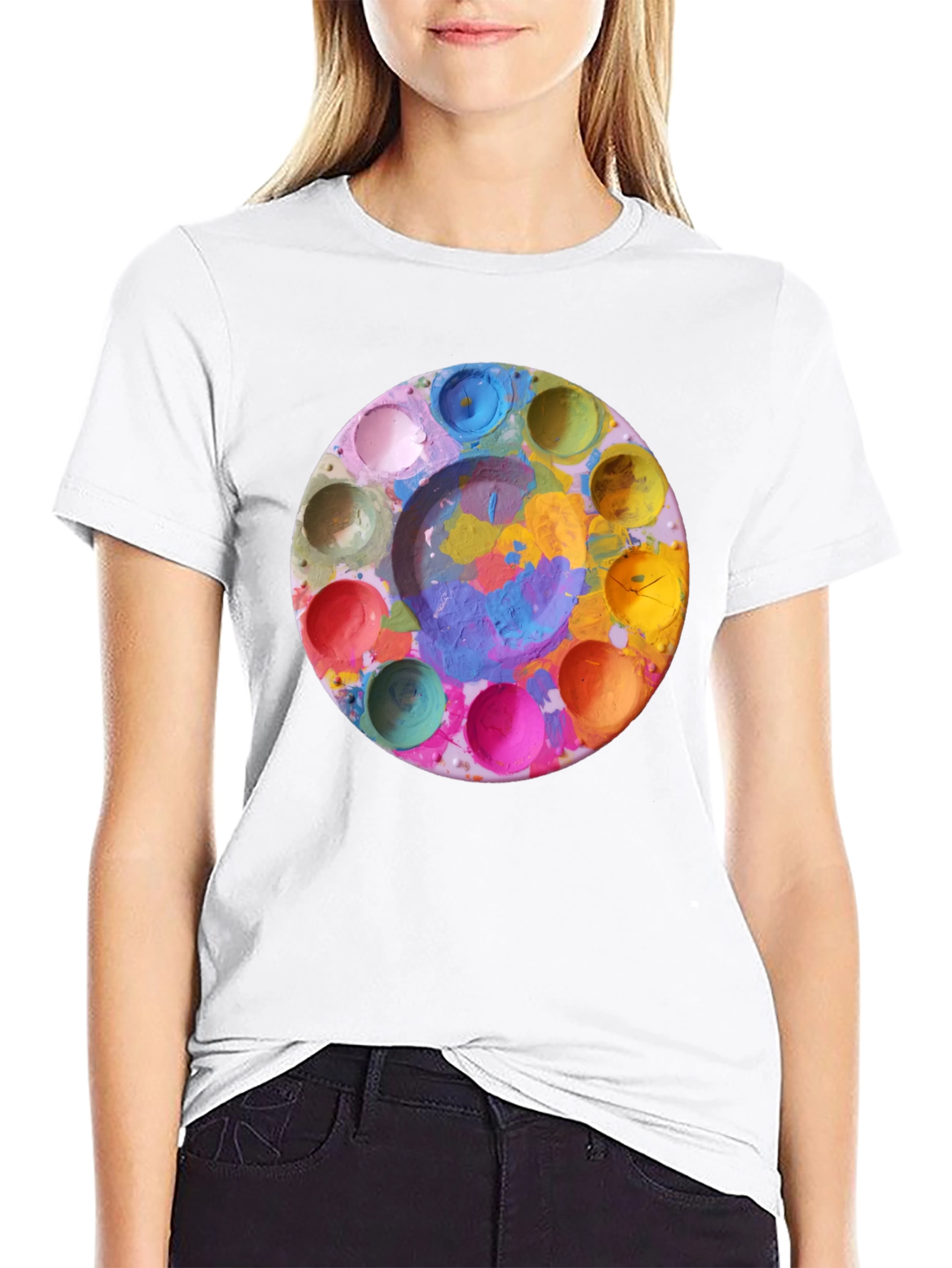 Painters Palette T-Shirt - Artistic Design