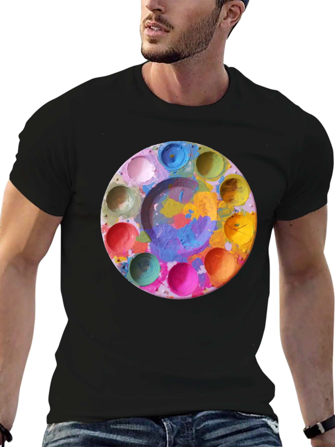 Painters Palette T-Shirt - Artistic Design