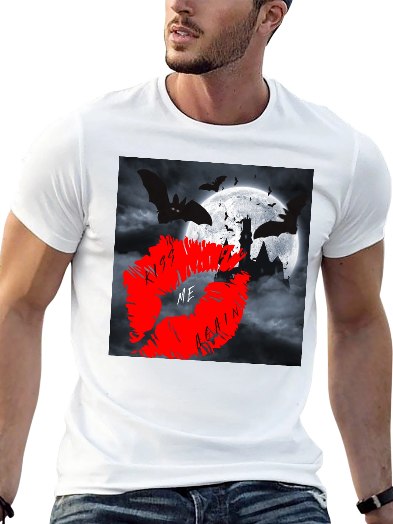Kiss Me Again T-Shirt - Spooky Halloween Design