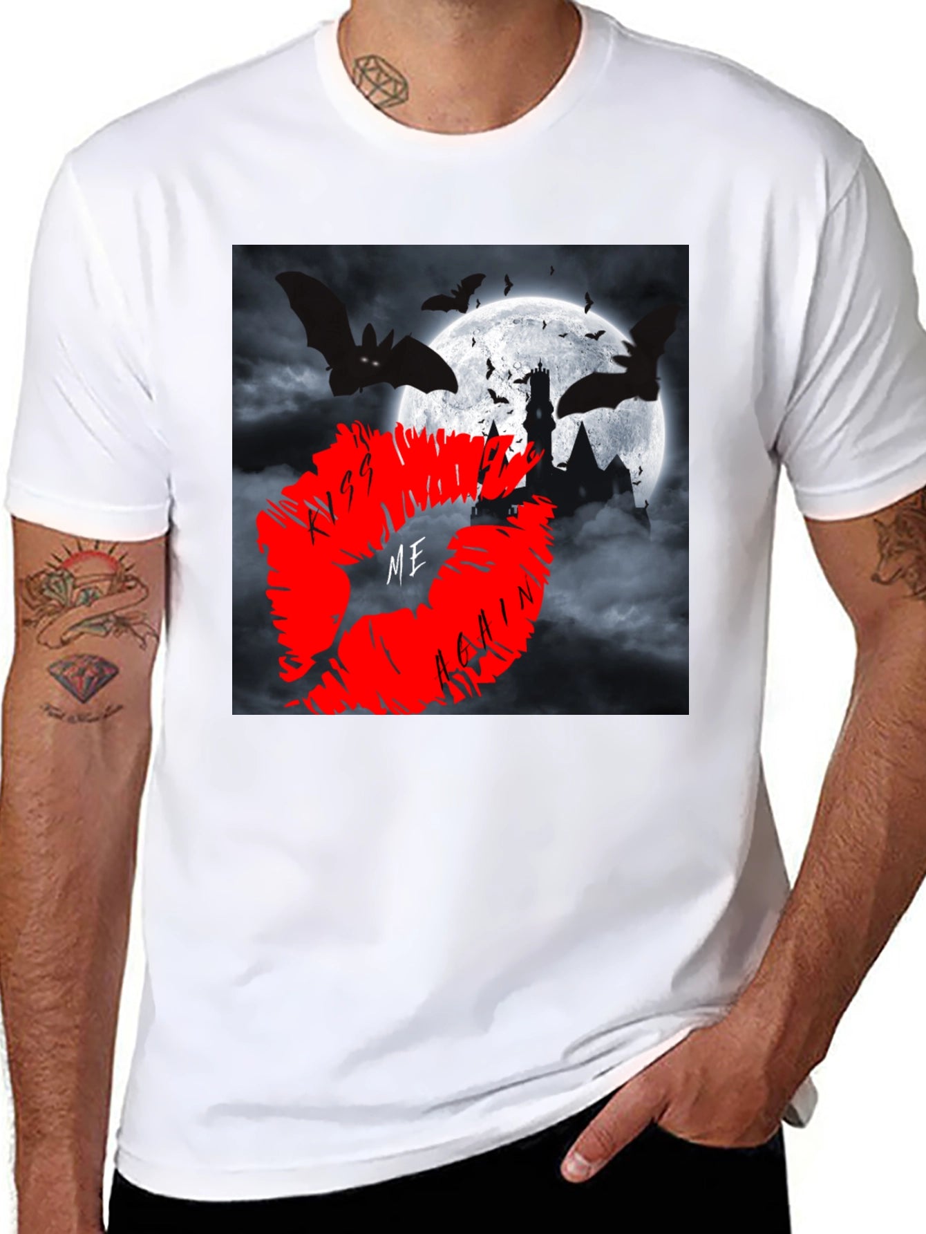 Kiss Me Again T-Shirt - Spooky Halloween Design