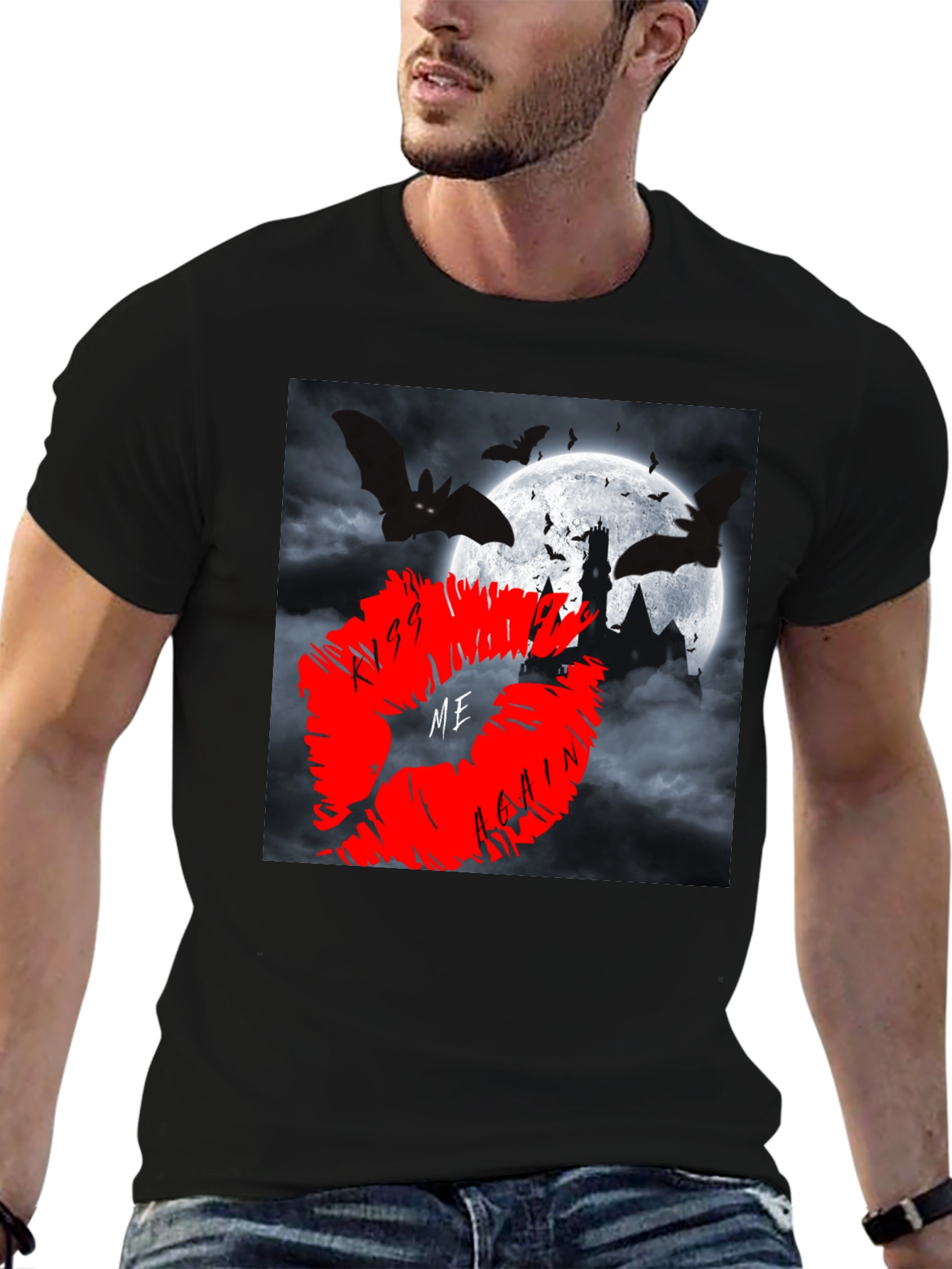 Kiss Me Again T-Shirt - Spooky Halloween Design