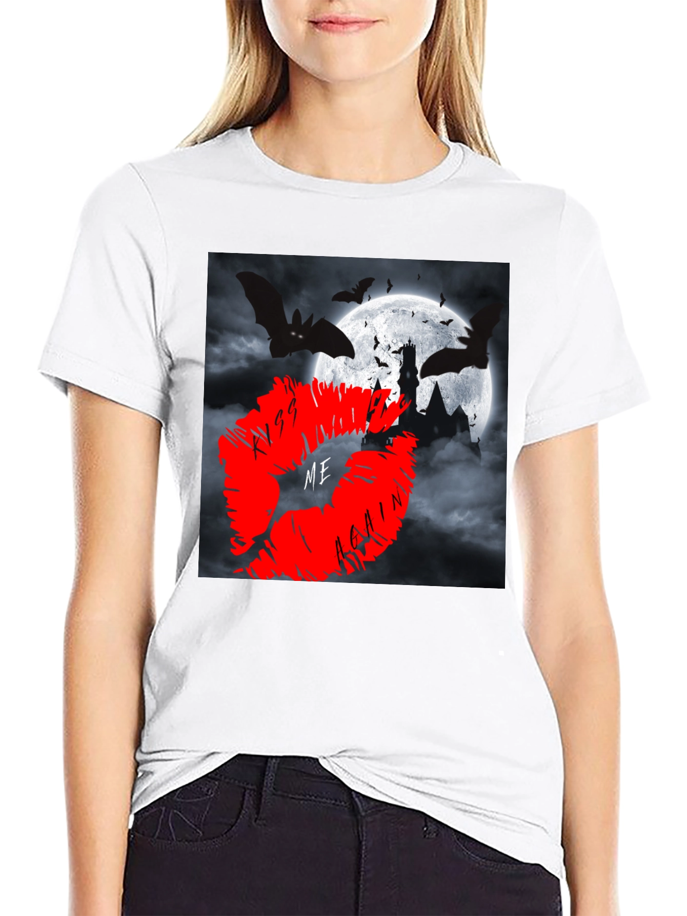 Kiss Me Again T-Shirt - Spooky Halloween Design