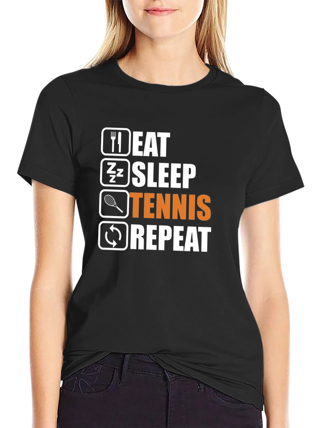 Eat Sleep Tennis Repeat T-Shirt