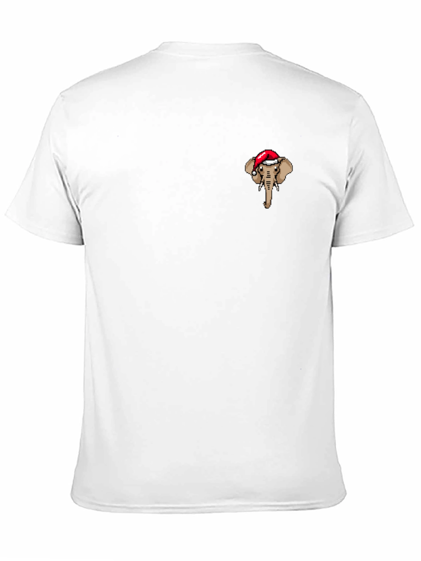 Christmas Elephant Black T-Shirt