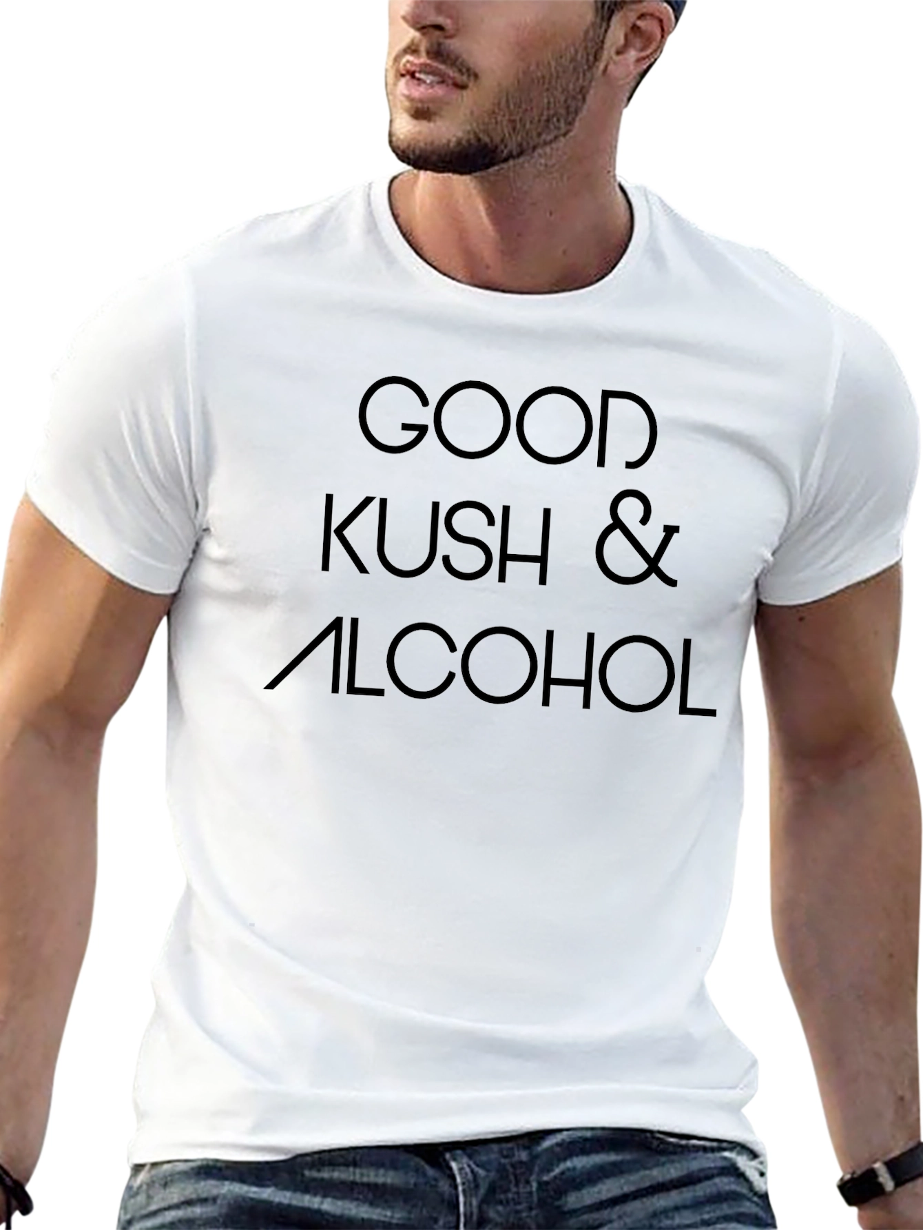 Good Kush & Alcohol Graphic T-Shirt