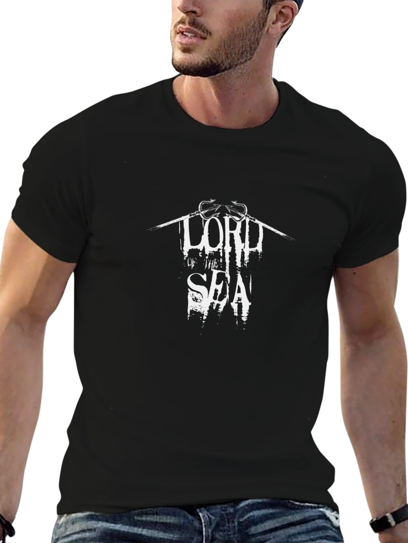 Lord of The Sea Black Graphic Tee