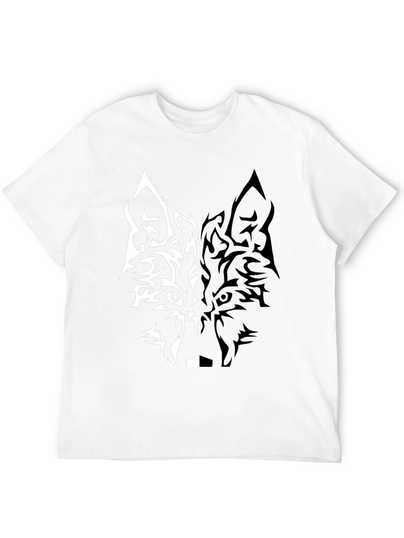 Wolf Graphic Tee - Black Short Sleeve T-Shirt