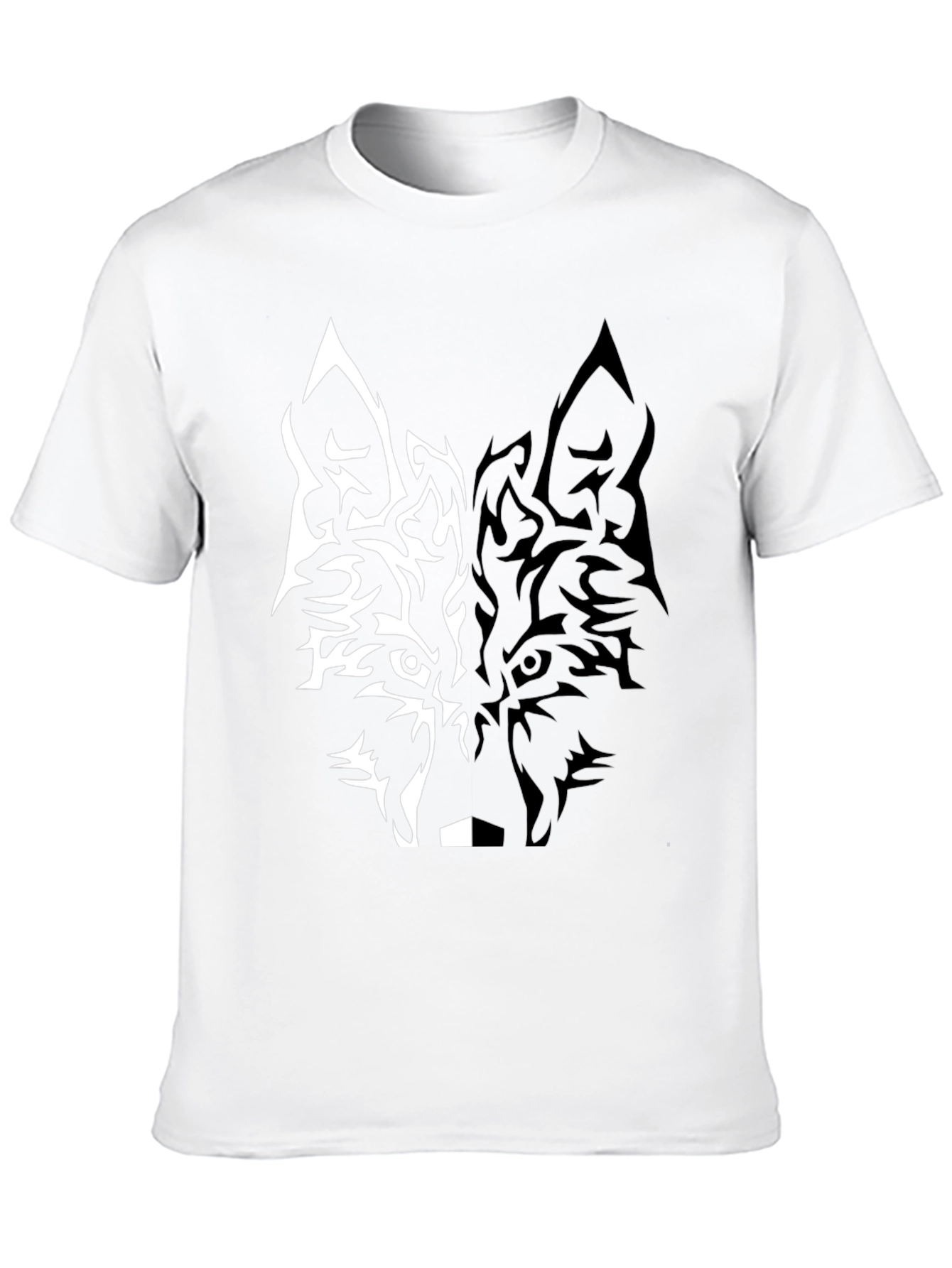Wolf Graphic Tee - Black Short Sleeve T-Shirt
