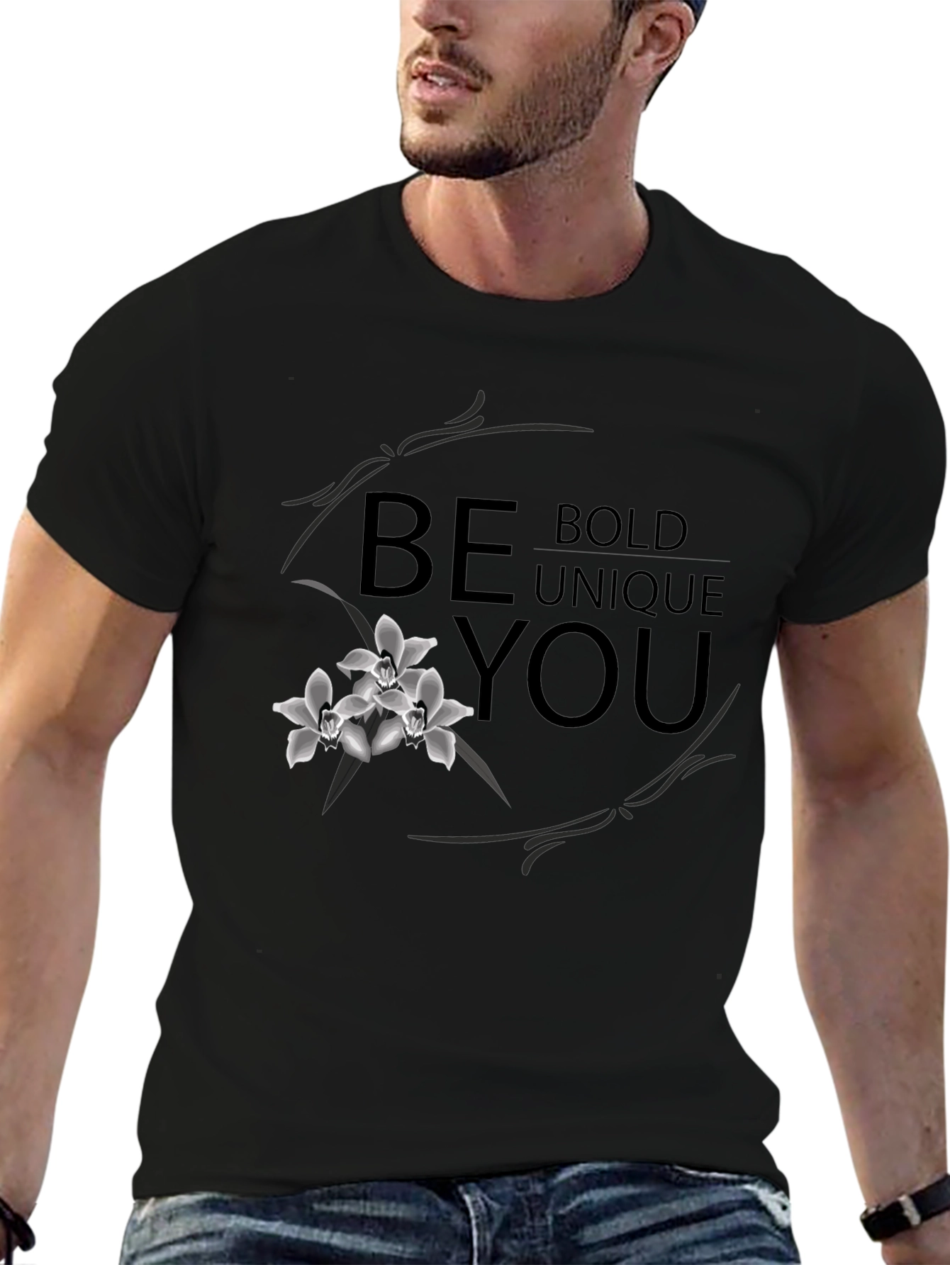Be Bold Unique You - Graphic Print Tee