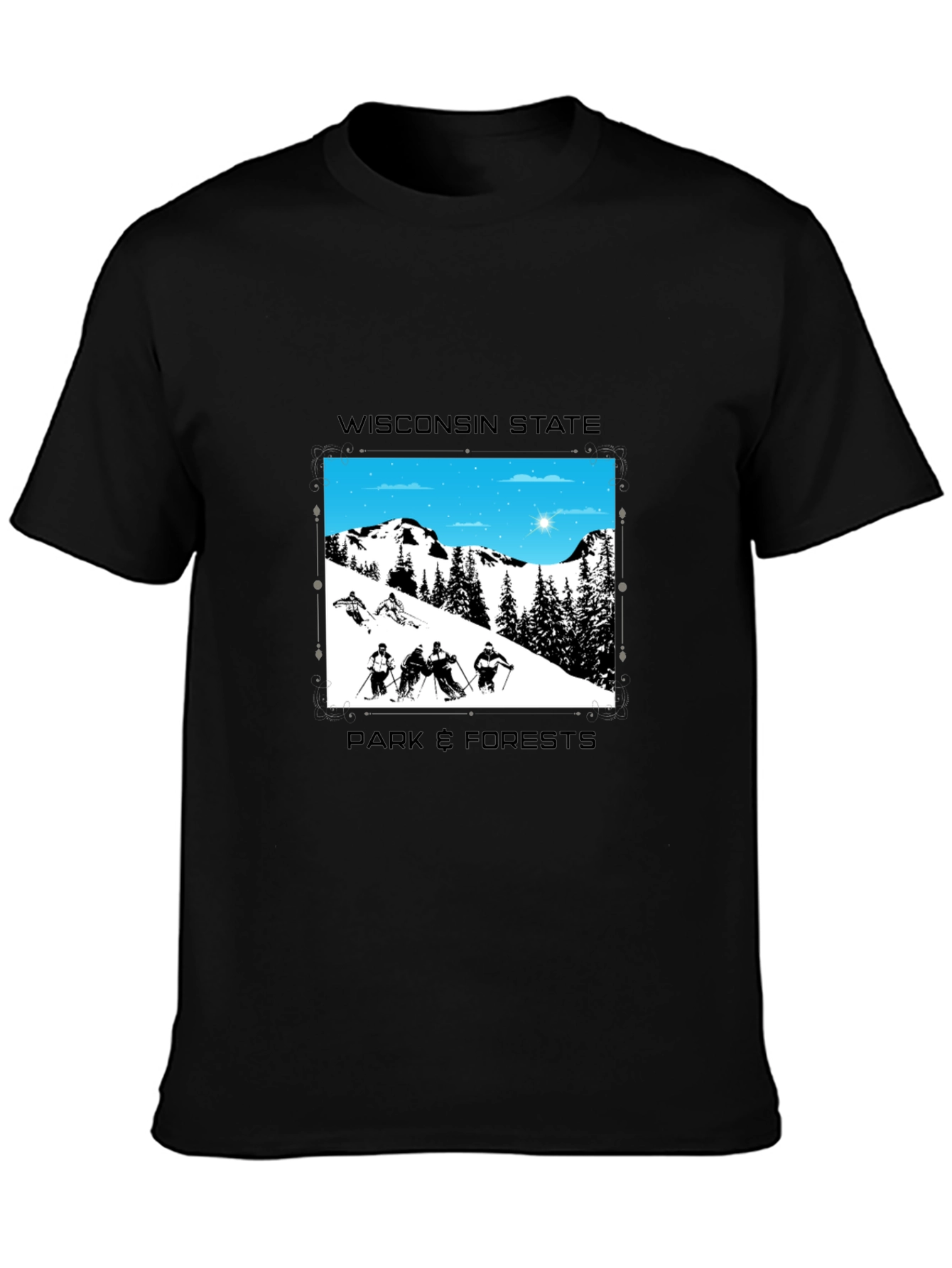 Wisconsin State Park & Forests Graphic T-Shirt