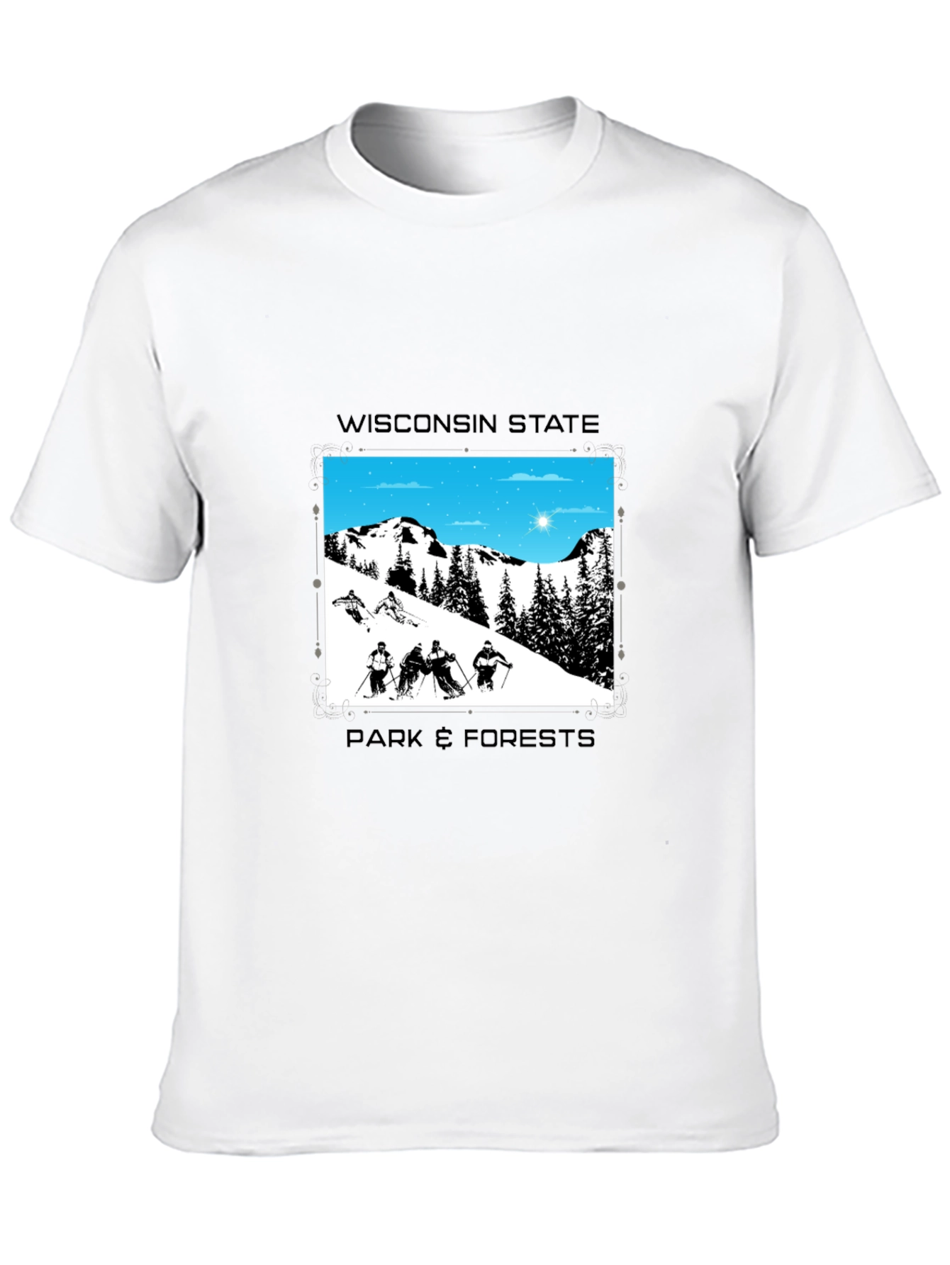 Wisconsin State Park & Forests Graphic T-Shirt
