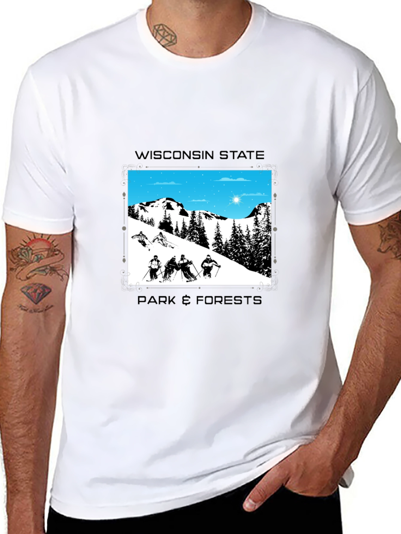 Wisconsin State Park & Forests Graphic T-Shirt