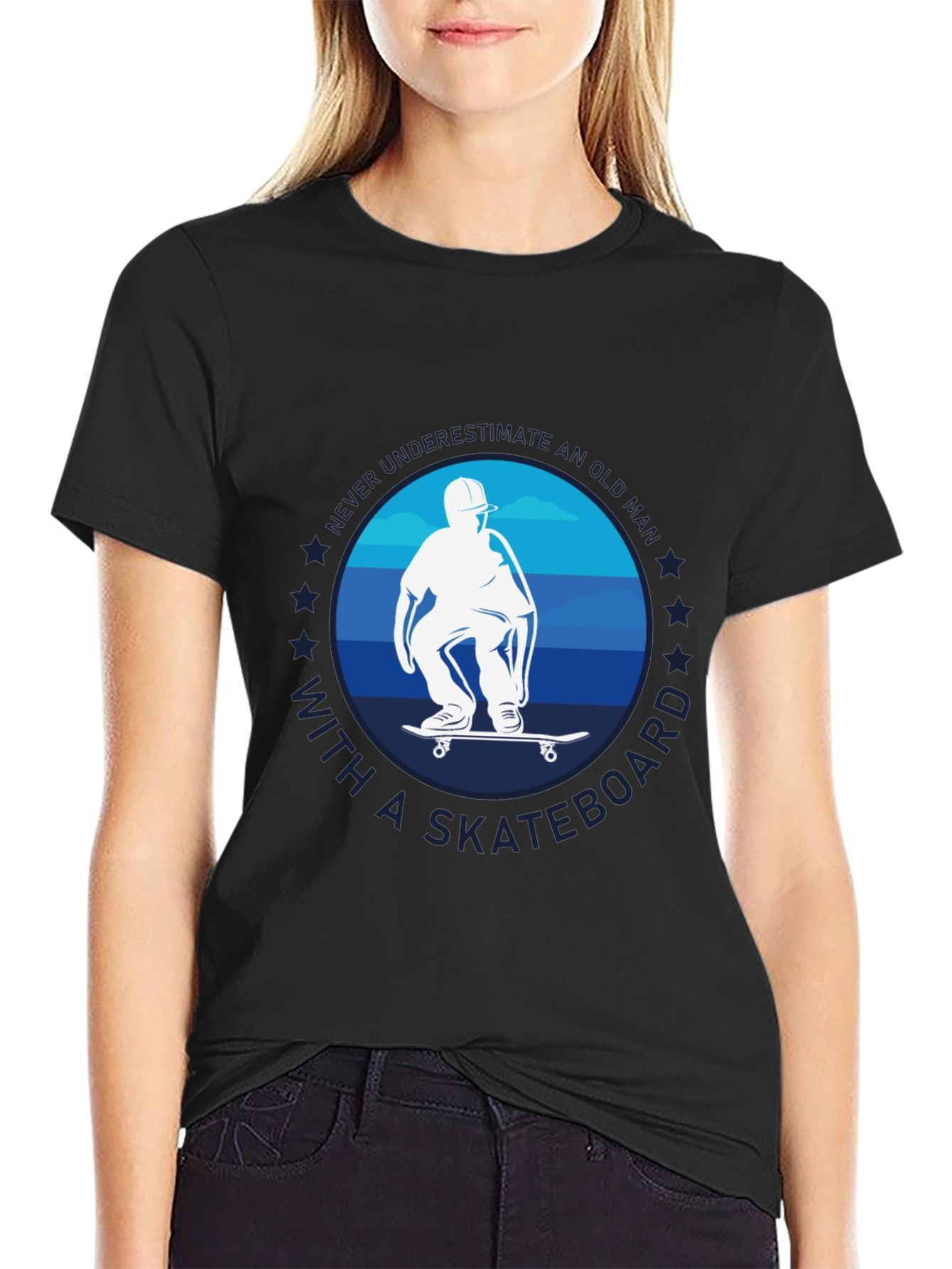 Old Man Skateboard T-Shirt